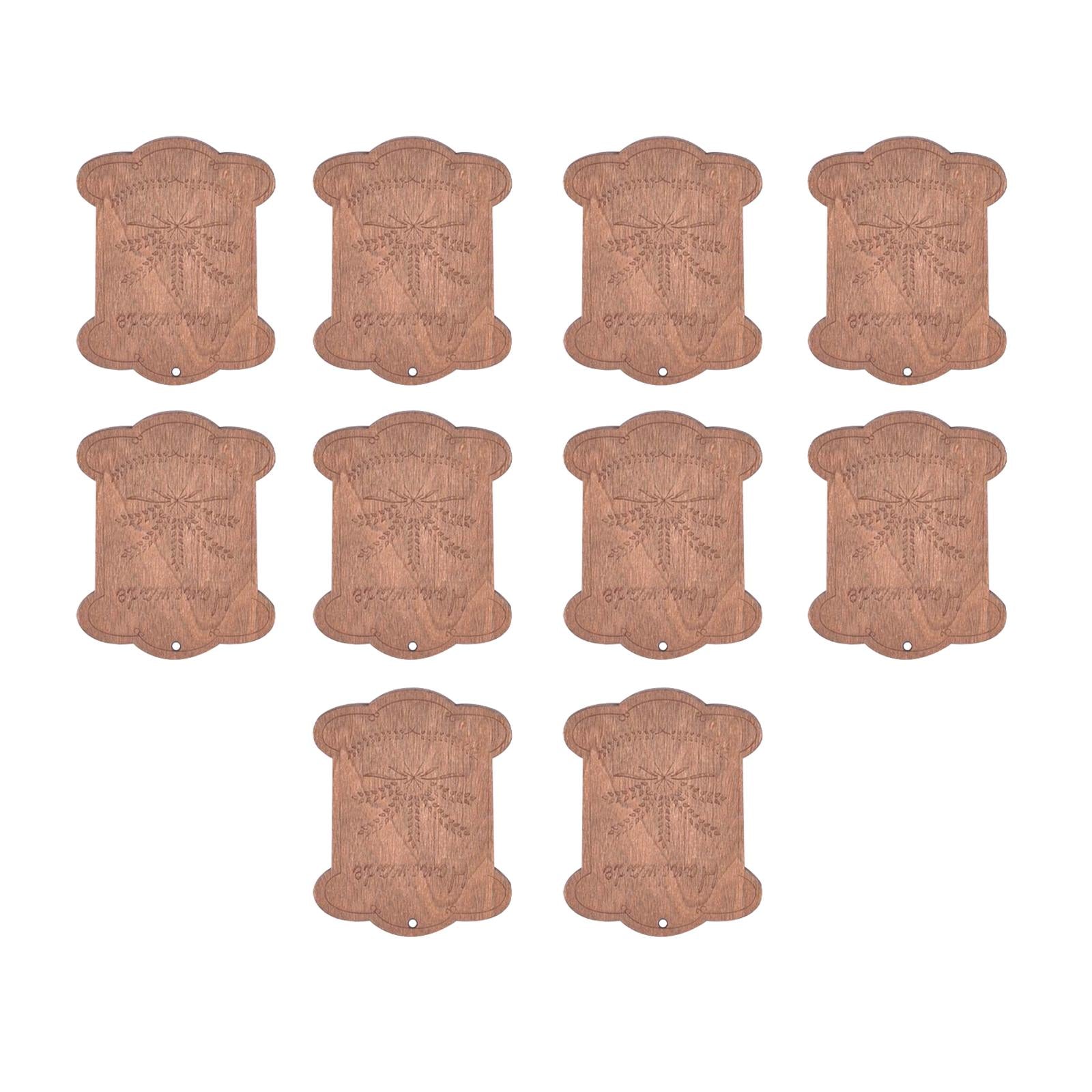 Wooden Floss Bobbins Cross Stitch Cotton Thread Bobbin Wheat 10pcs