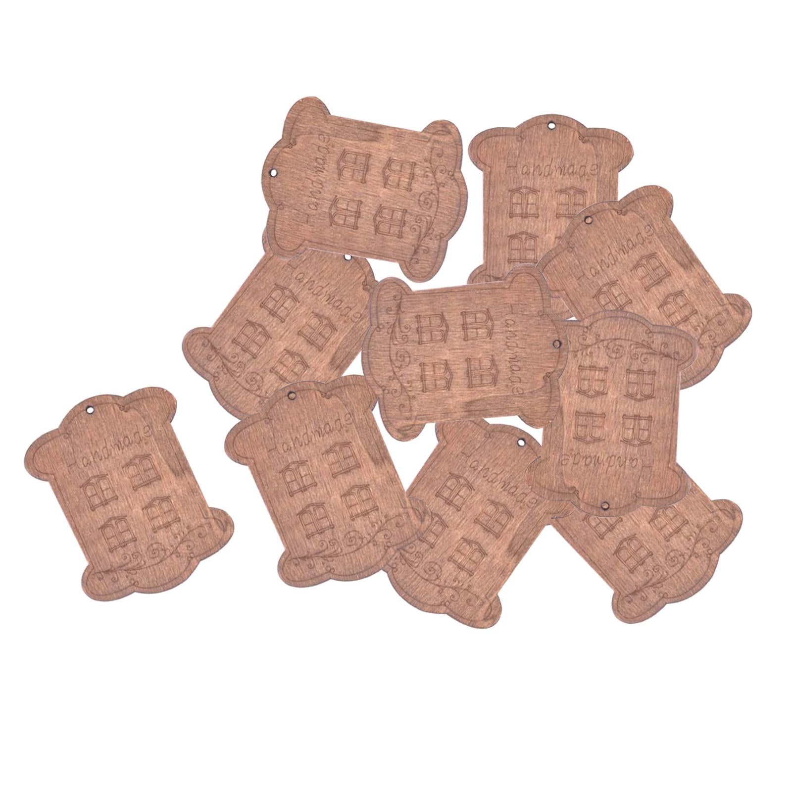 Wooden Floss Bobbins Cross Stitch Cotton Thread Bobbin Window 10pcs