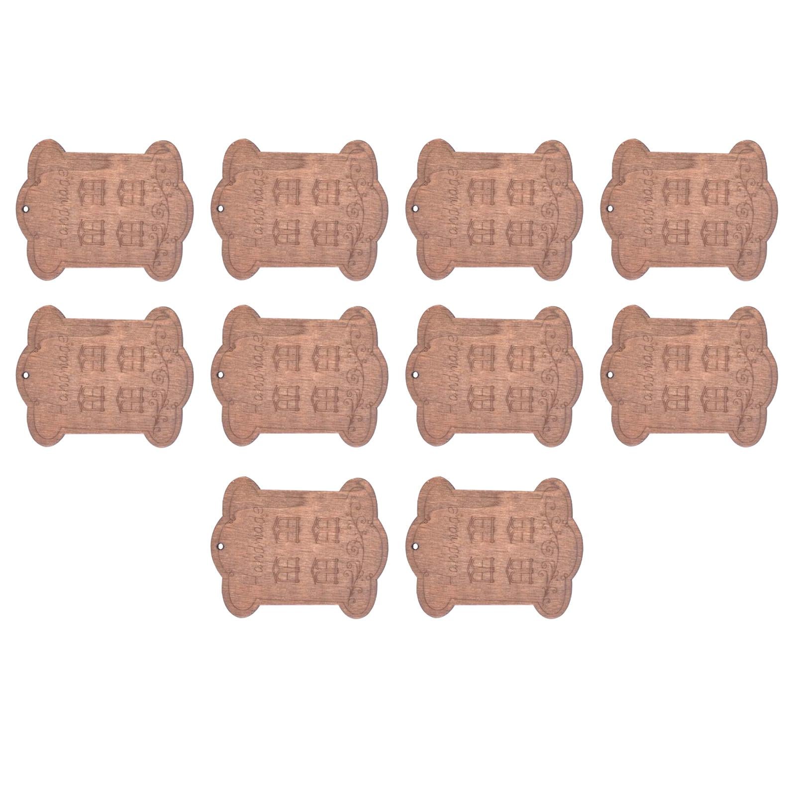 Wooden Floss Bobbins Cross Stitch Cotton Thread Bobbin Window 10pcs