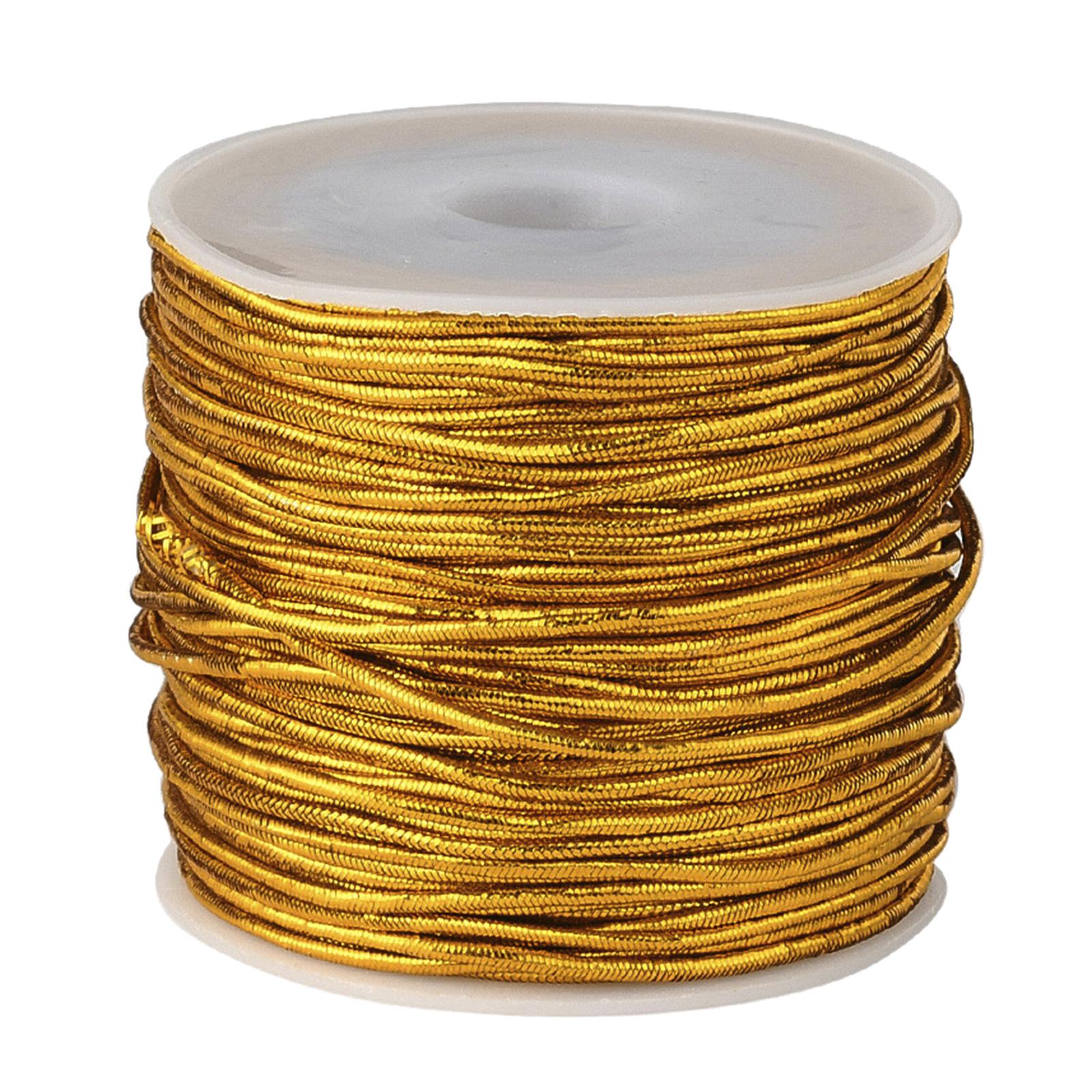 Creative Rubber Elastic Line Household Pretty Elastic Cord for Home Party Gold