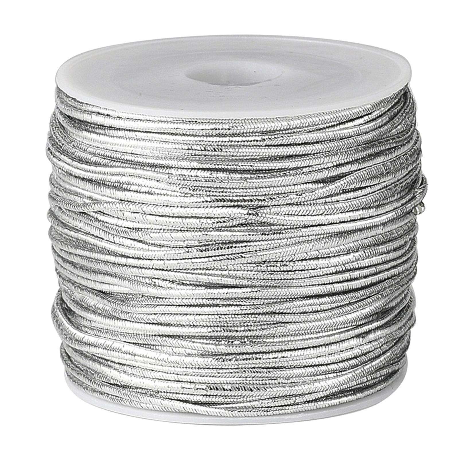 Creative Rubber Elastic Line Household Pretty Elastic Cord for Home Party Silver