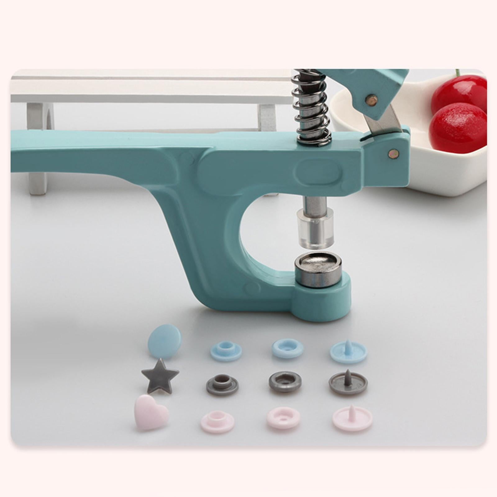 Leather Snap Fasteners Kit Metal Button Snaps Press Studs with Snap Pliers 120pcs