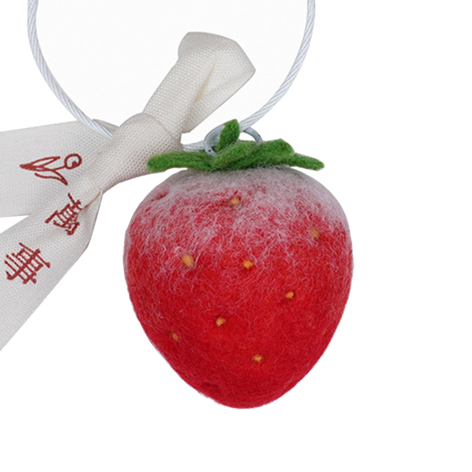 DIY Wool Needle Craft Felting Fruit Poked Starter Beginners Kit Strawberry