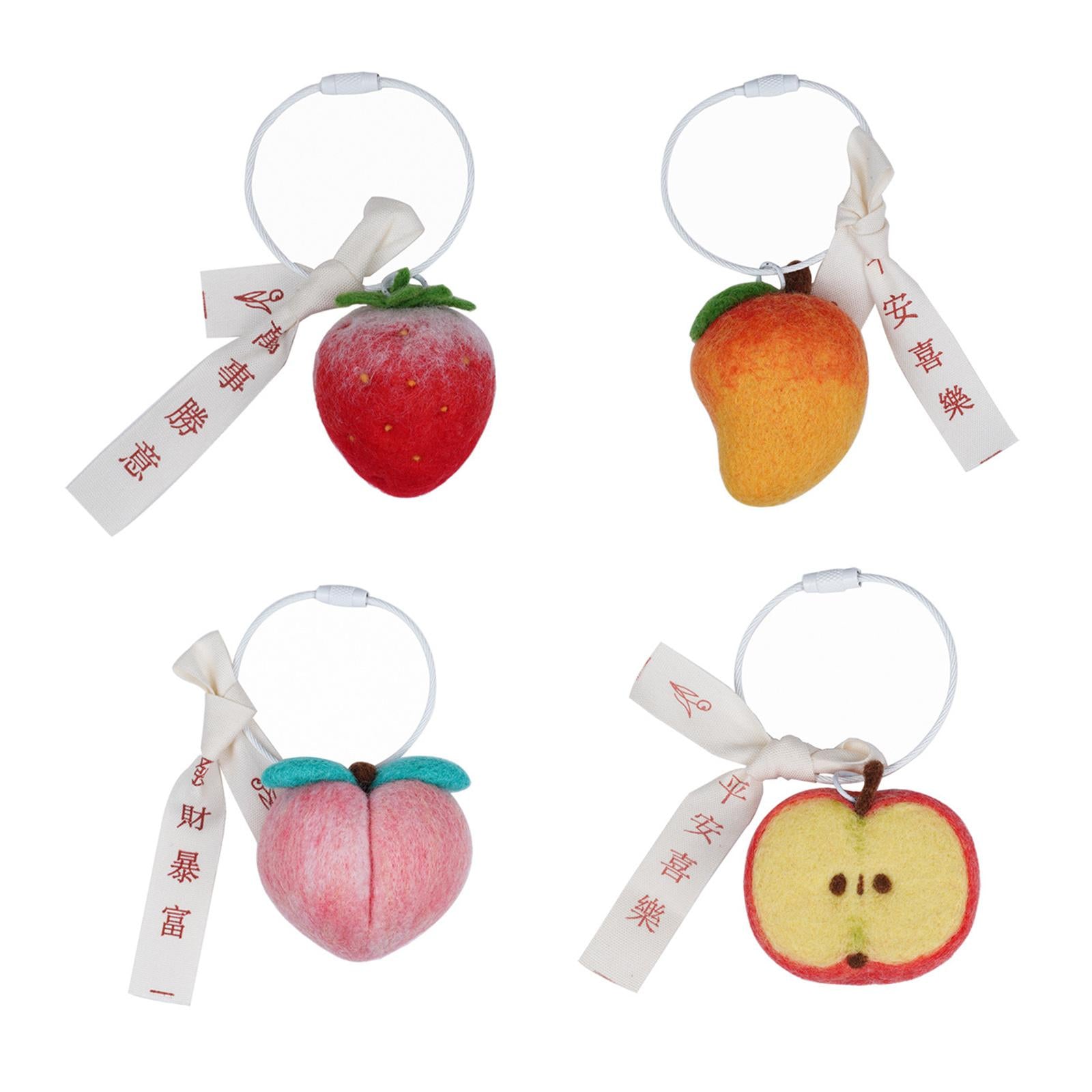 DIY Wool Needle Craft Felting Fruit Poked Starter Beginners Kit Strawberry