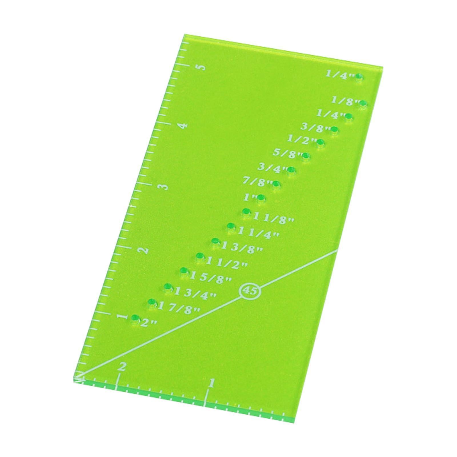 Quilting Ruler Patchwork Perforated Seam Gauge for Supplies Tailor Madam
