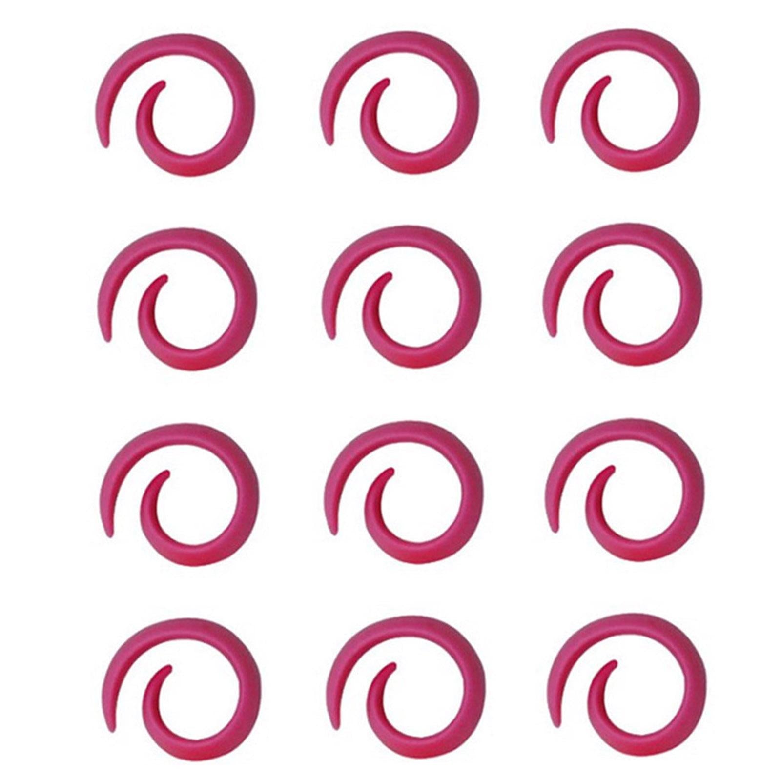 12 Pieces Sewing Thread Spools Saver Thread Holder Sewing Tool Accessory Pink