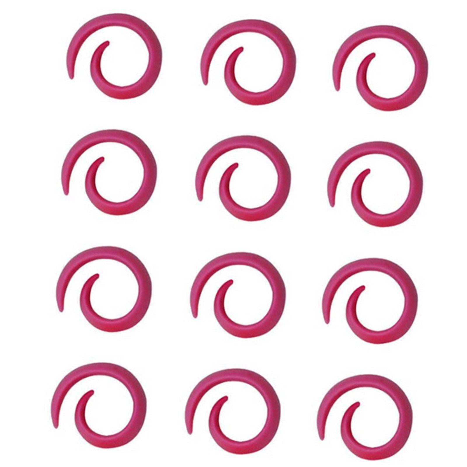 12 Pieces Sewing Thread Spools Saver Thread Holder Sewing Tool Accessory Pink