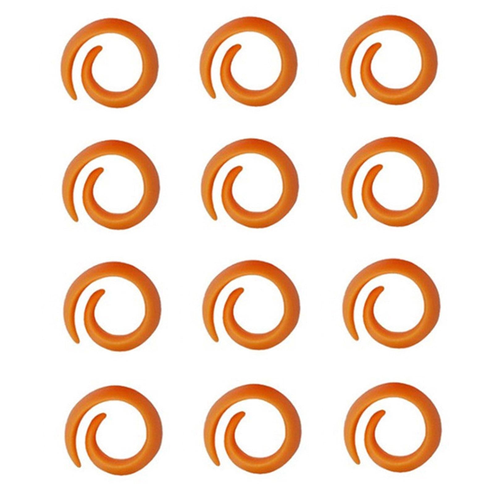 12 Pieces Sewing Thread Spools Saver Thread Holder Sewing Tool Accessory Orange