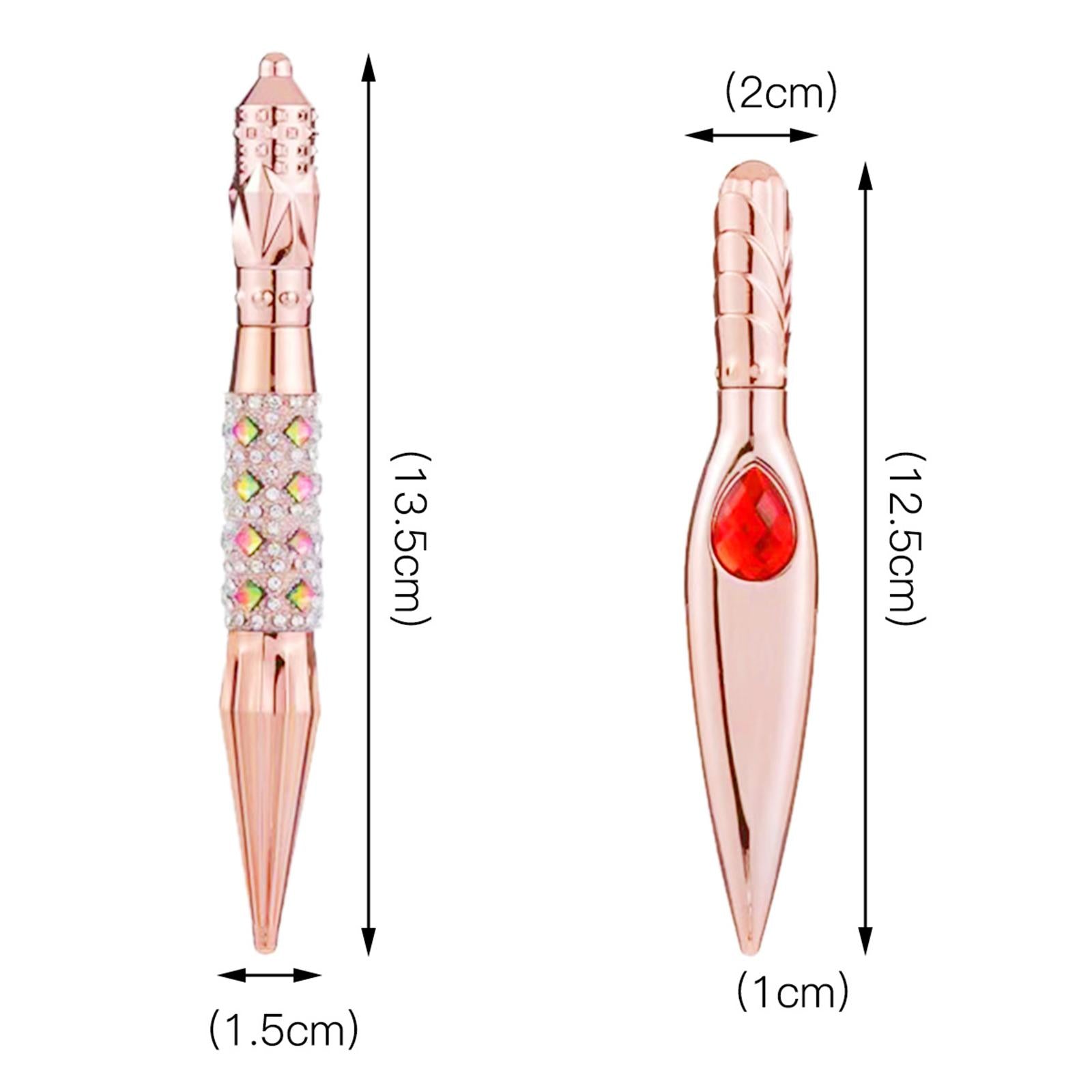 Diamond Painting Pen with Glue Clay Brass Tip for Crafts Hobby Plum Blossom