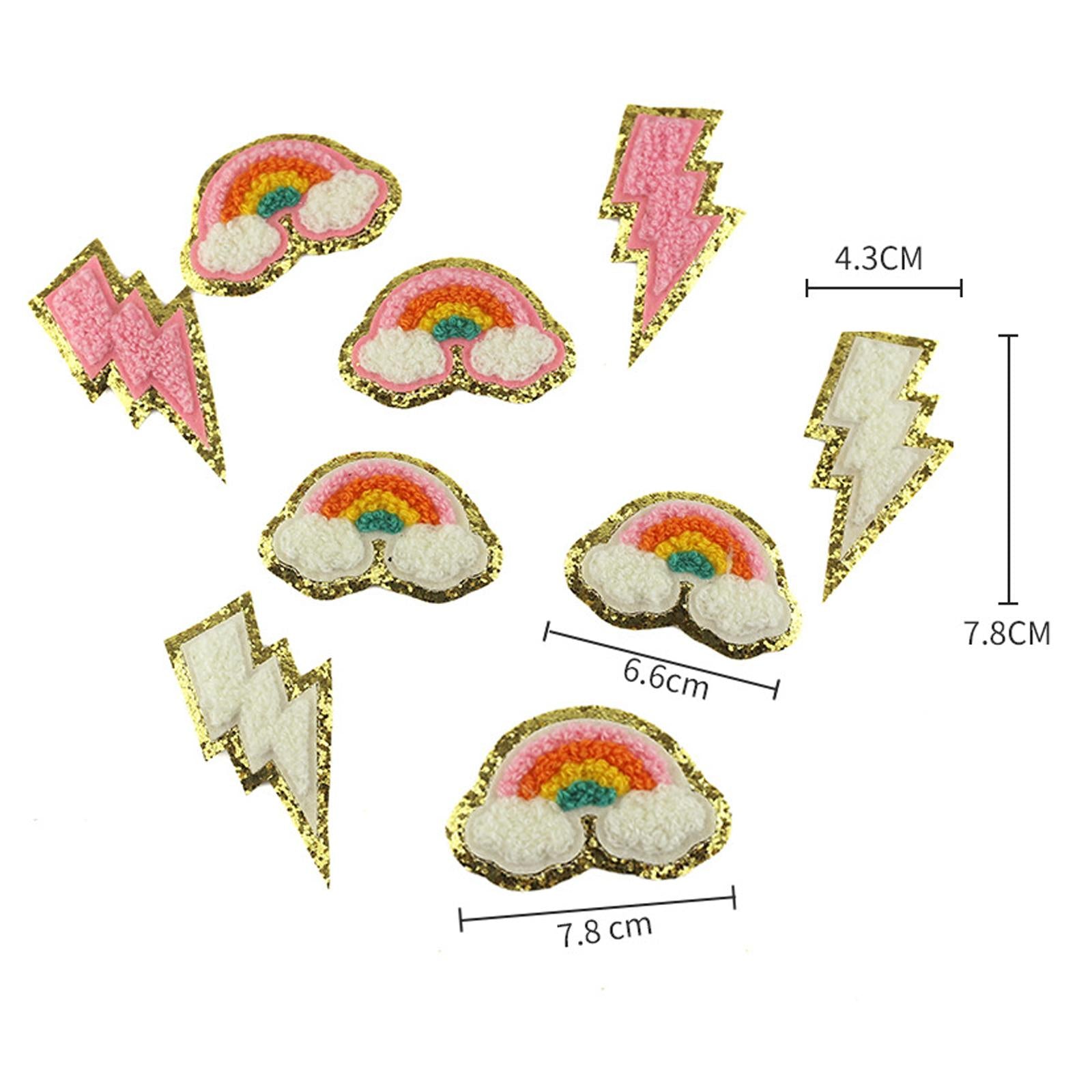 Iron On Embroidered Patches Clothes Stickers Applique Clothing Hats Stickers 20pcs
