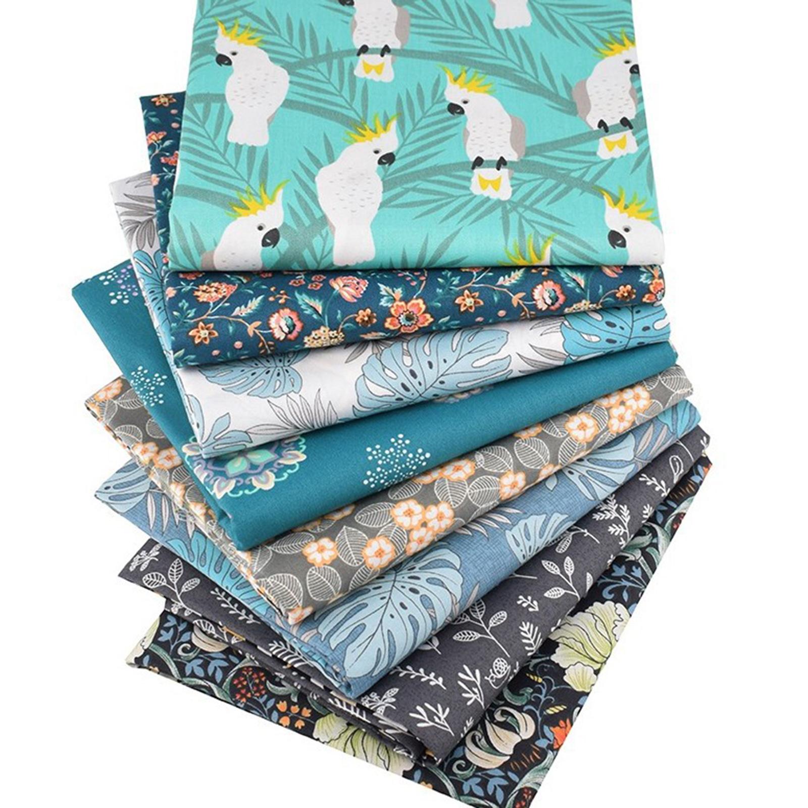 44Pcs Fat Quarters Fabric Bundle Sewing Floral Printed Quilt Material Craft