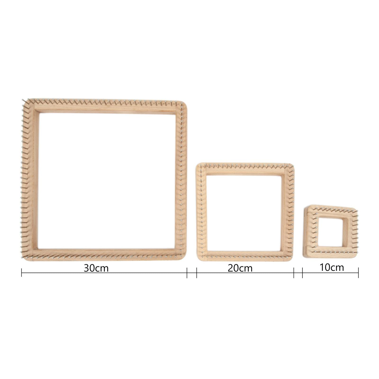 DIY Knitting Loom Needlework Board Tools for Hats Scarf Beginner 10x10cm