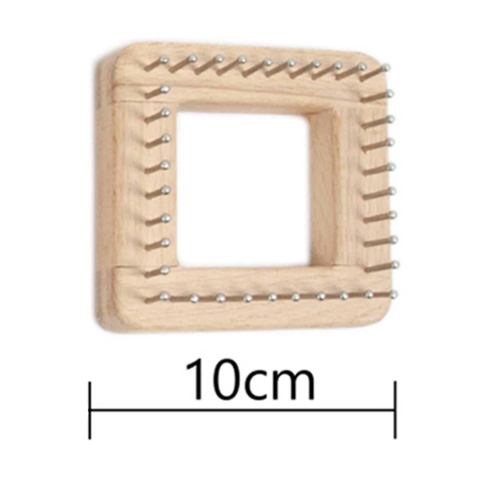 DIY Knitting Loom Needlework Board Tools for Hats Scarf Beginner 10x10cm