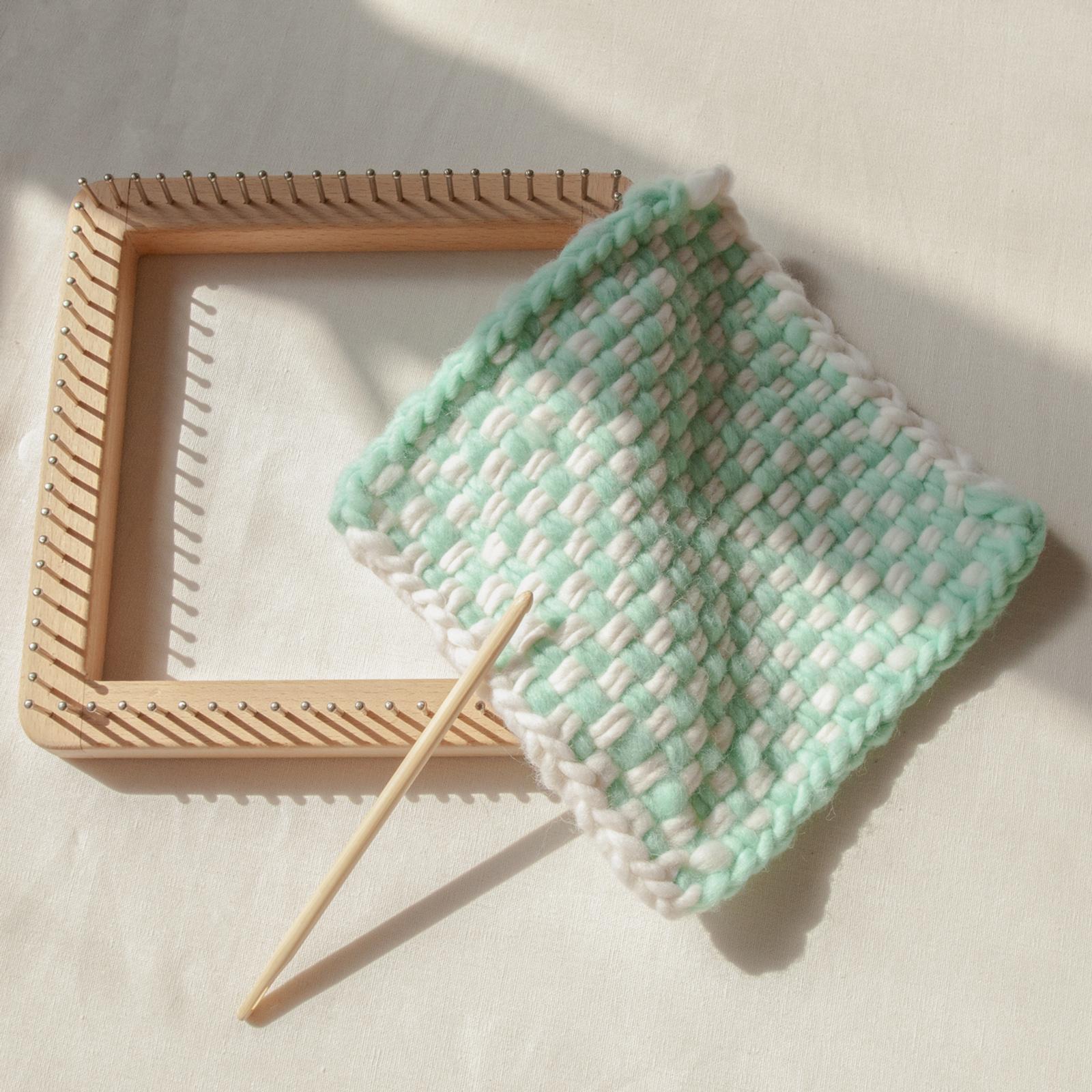 DIY Knitting Loom Needlework Board Tools for Hats Scarf Beginner 30x30cm