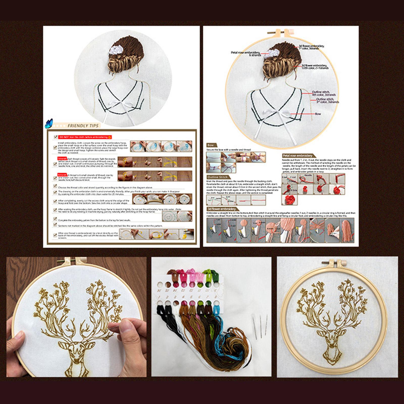 Embroidery Kit Cross Stitch Beautiful Craft for Kids Adults Sea Town