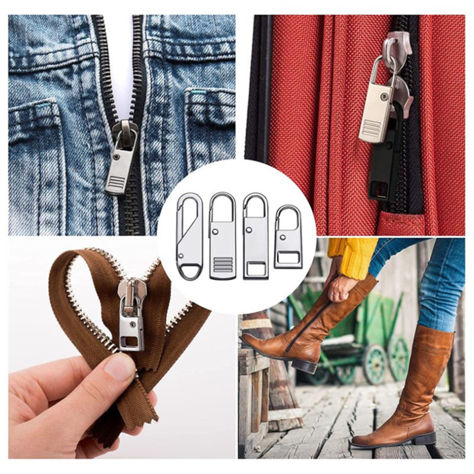 32 Pieces Zipper Pull Detachable Zipper Puller for Coat Boots 2 Colors