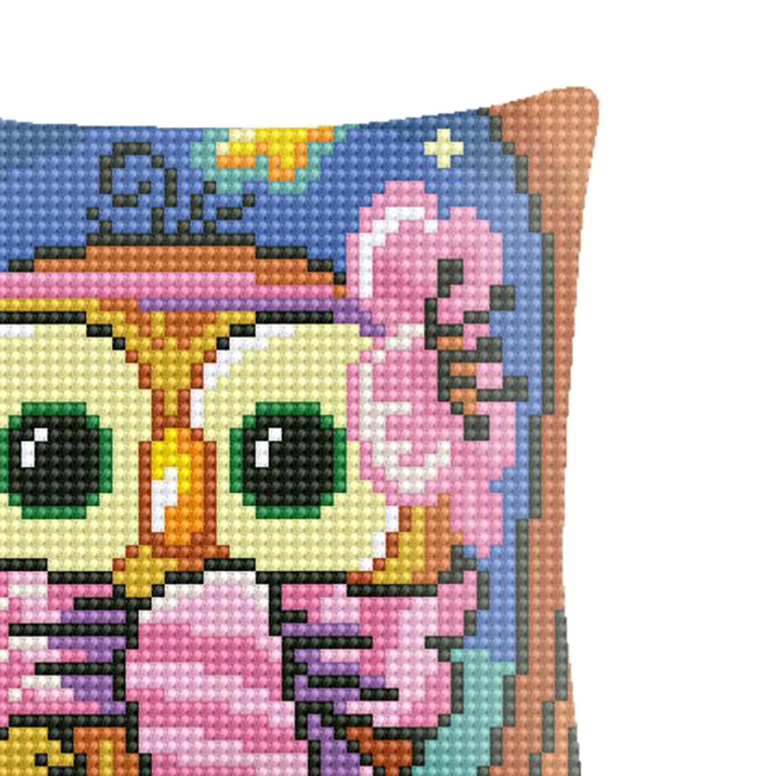 Embroidery Pillow Covers Kit DIY Home Decor for Beginners Kids Owl