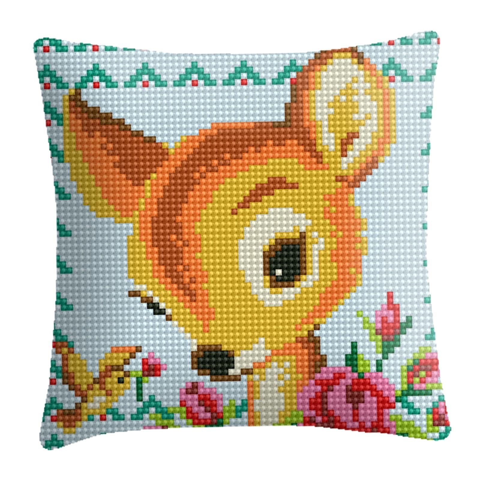 Embroidery Pillow Covers Kit DIY Home Decor for Beginners Kids Deer