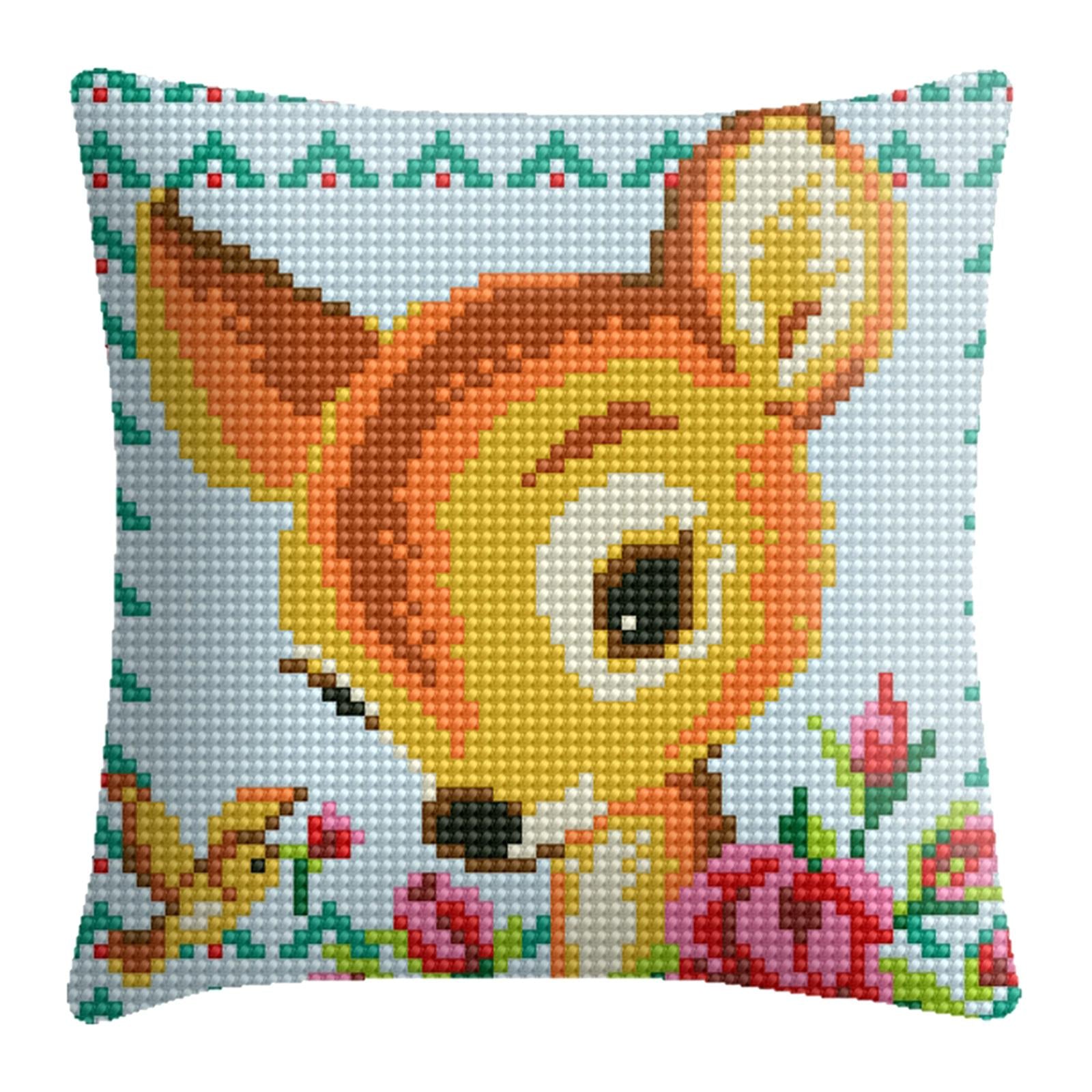 Embroidery Pillow Covers Kit DIY Home Decor for Beginners Kids Deer
