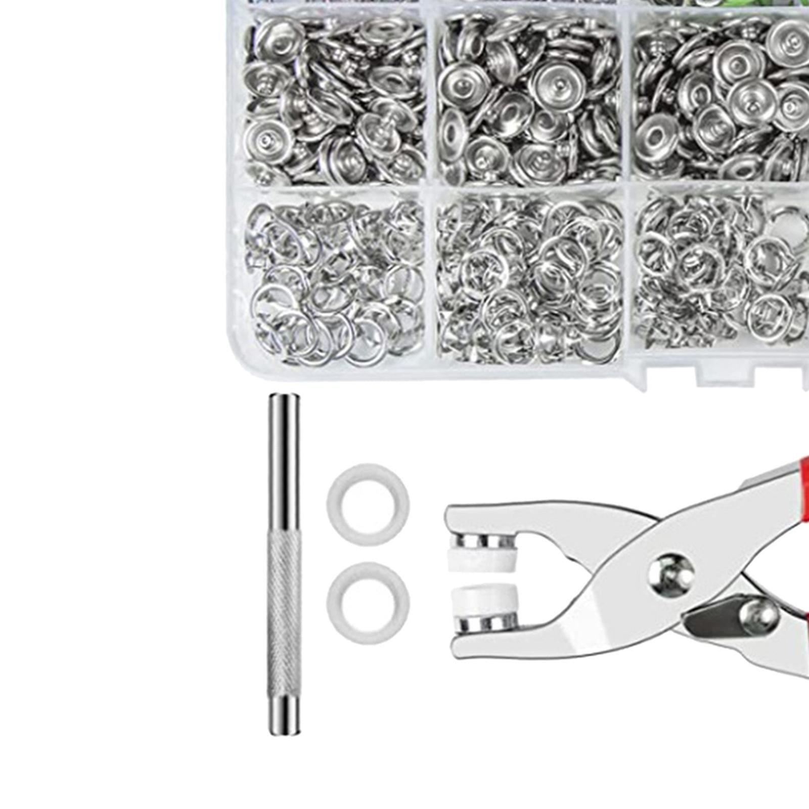 Prong Snap Buttons Kit Tool, W/ Fastener Pliers Studs Clothing Sewing