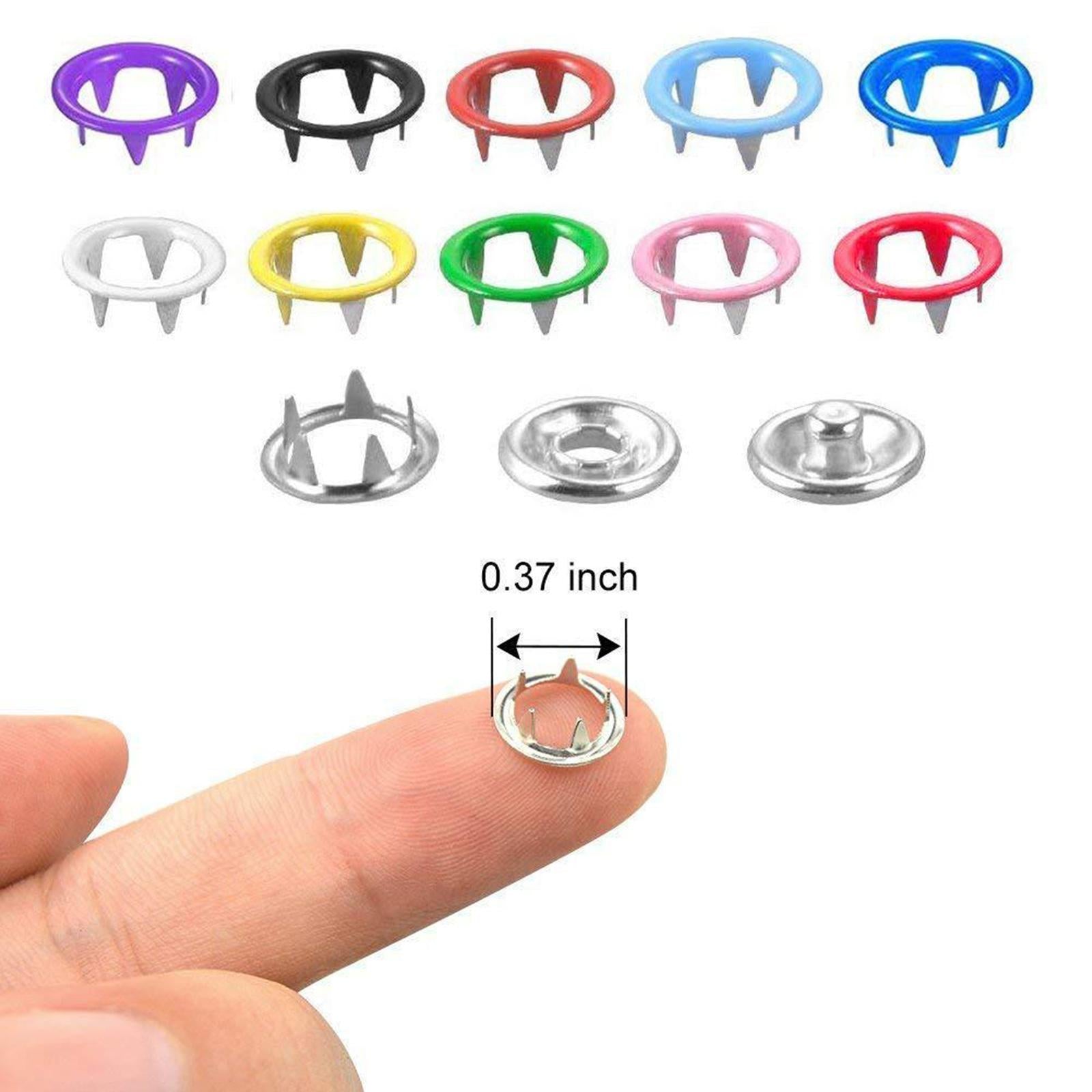 Prong Snap Buttons Kit Tool, W/ Fastener Pliers Studs Clothing Sewing