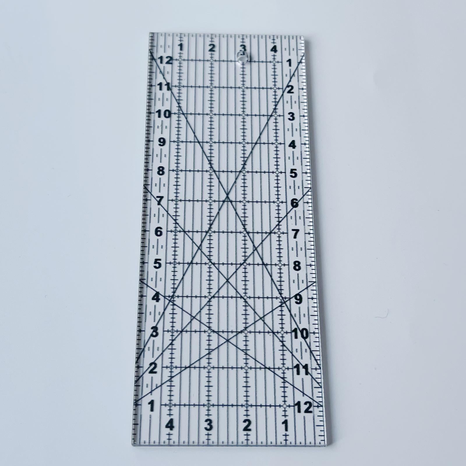 Quilting Template Acrylic Patchwork Sewing Frame Ruler DIY Sewing Measure 5x13cm