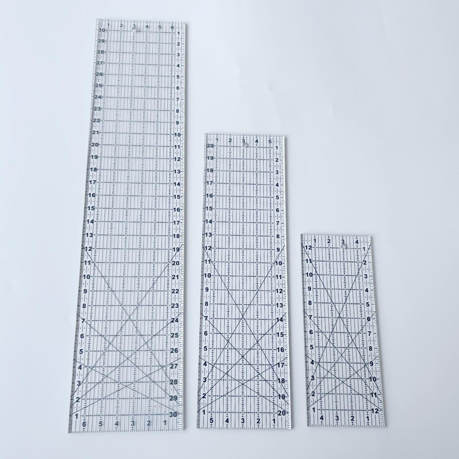 Quilting Template Acrylic Patchwork Sewing Frame Ruler DIY Sewing Measure 5x13cm