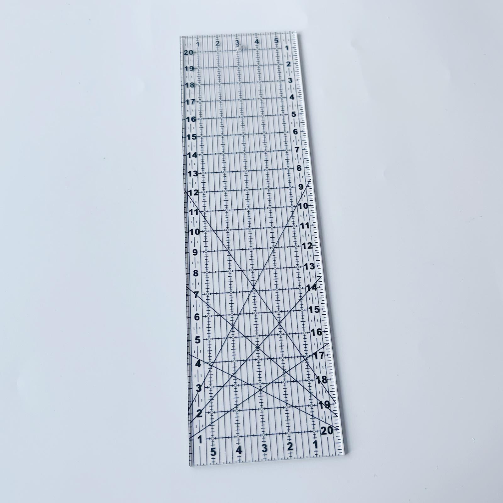 Quilting Template Acrylic Patchwork Sewing Frame Ruler DIY Sewing Measure 6x21cm
