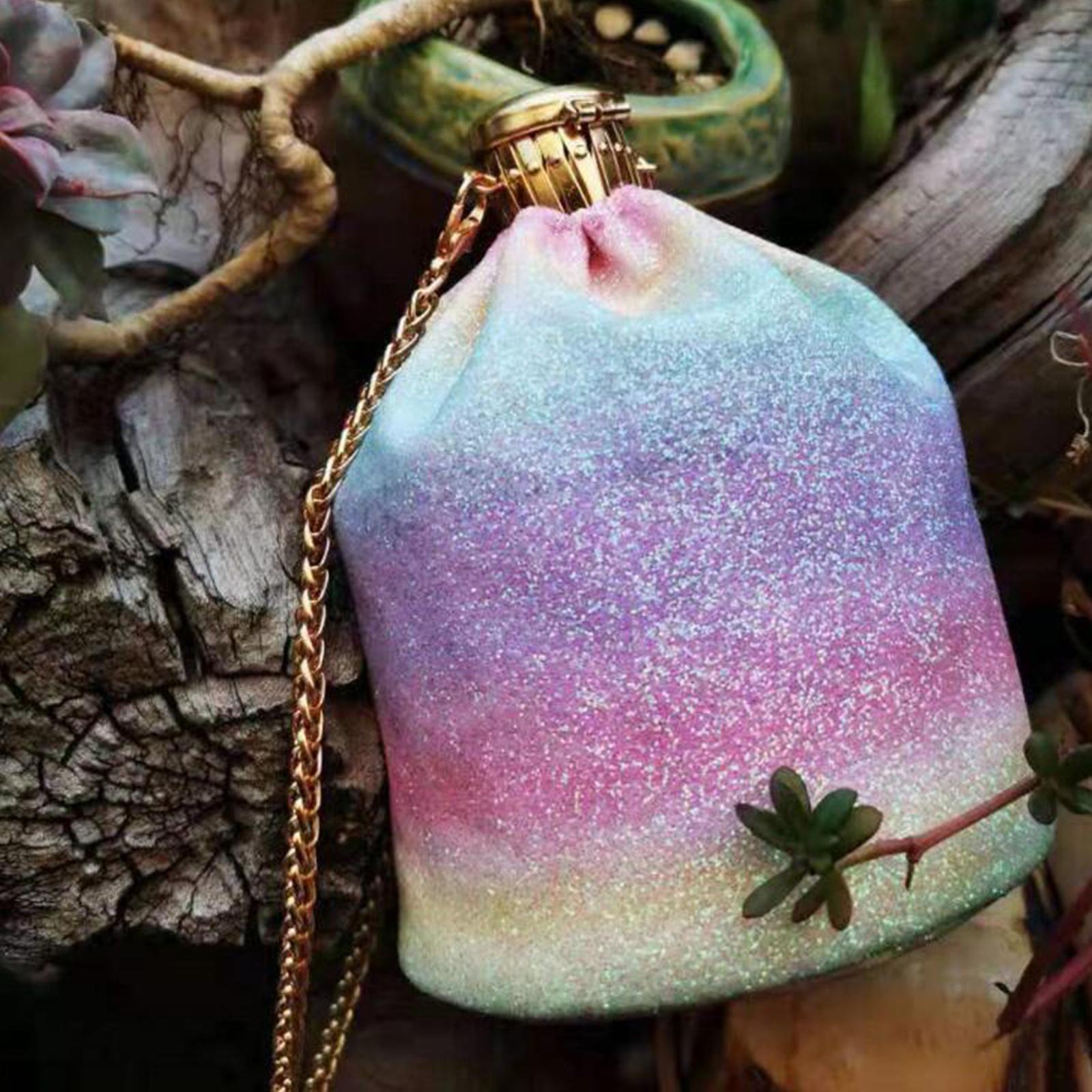 Open Size Expandable Gate Purse Frame Coin Cylinder with Loops Retractable