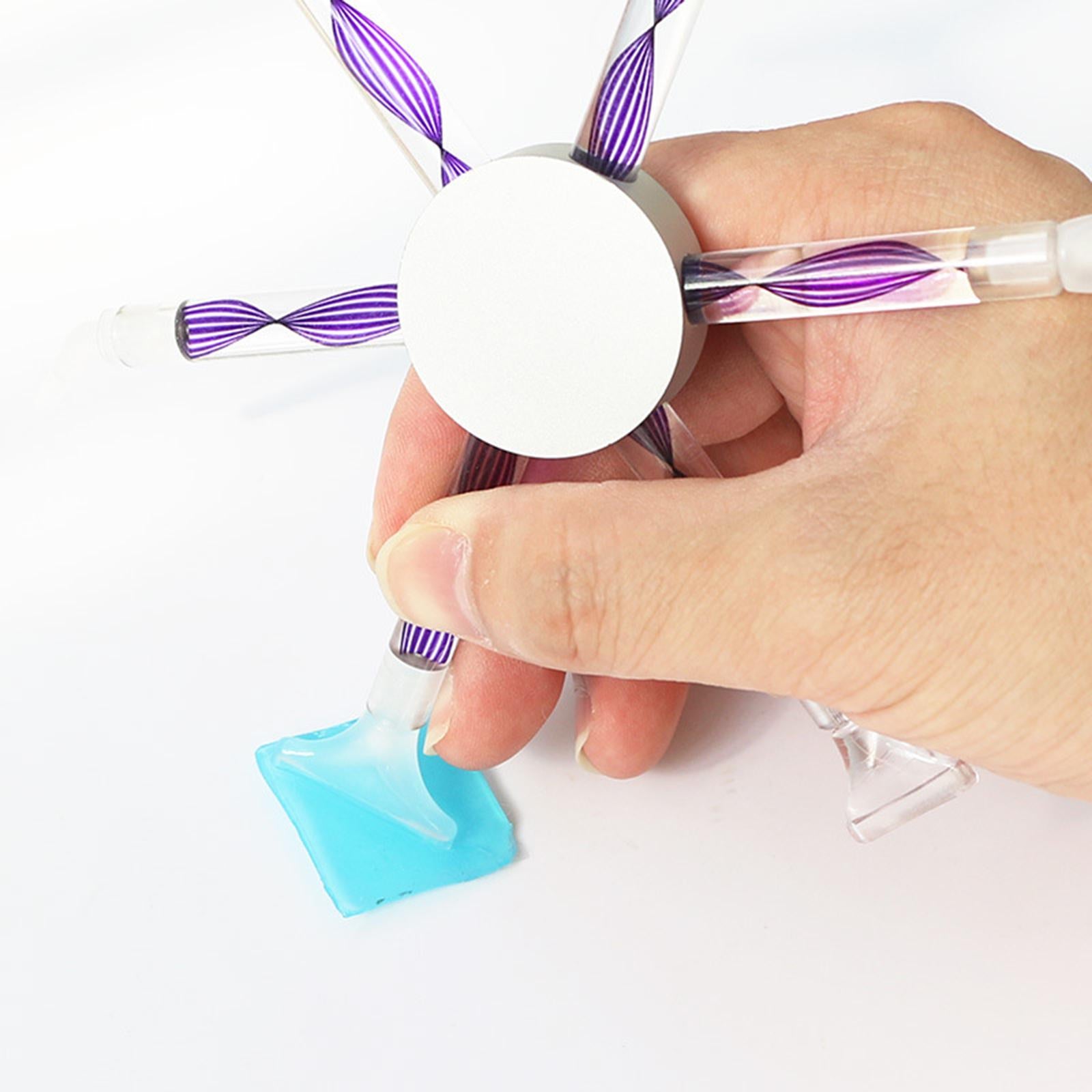 Multi-link 6 Heads 5D Diamond Painting Pen Cross Stitch Art Pen Blue