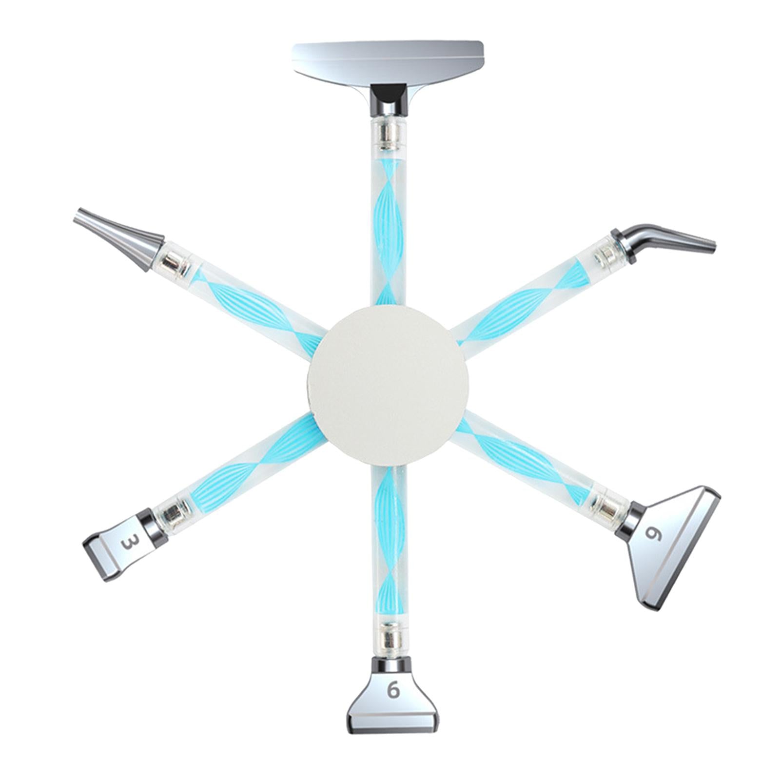 Multi-link 6 Heads 5D Diamond Painting Pen Cross Stitch Art Pen Blue