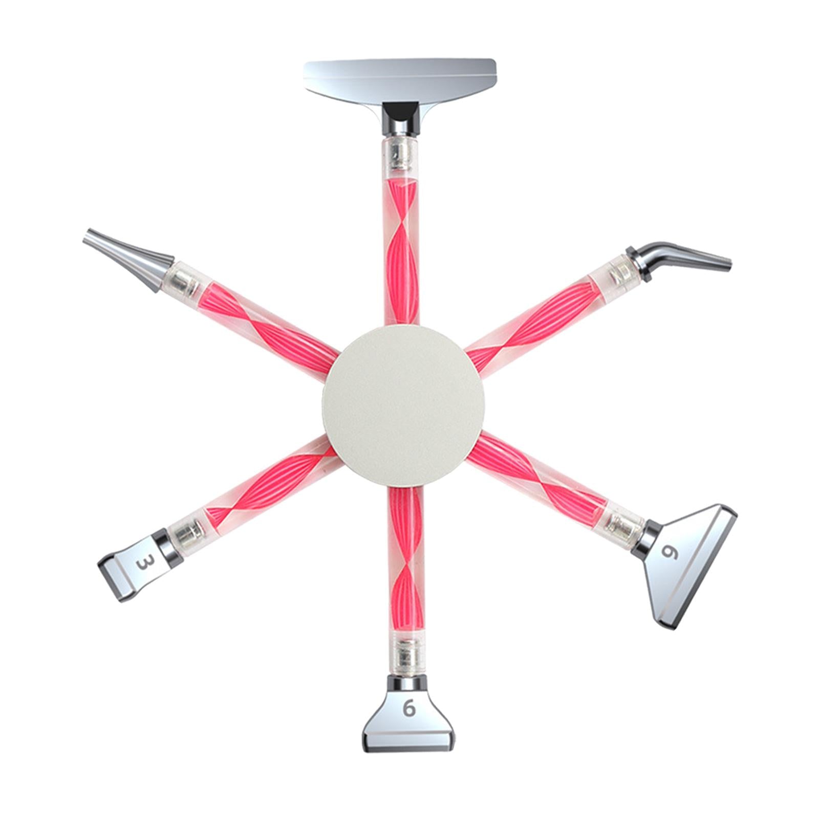 Multi-link 6 Heads 5D Diamond Painting Drill Pen Rhinestone Picker Red