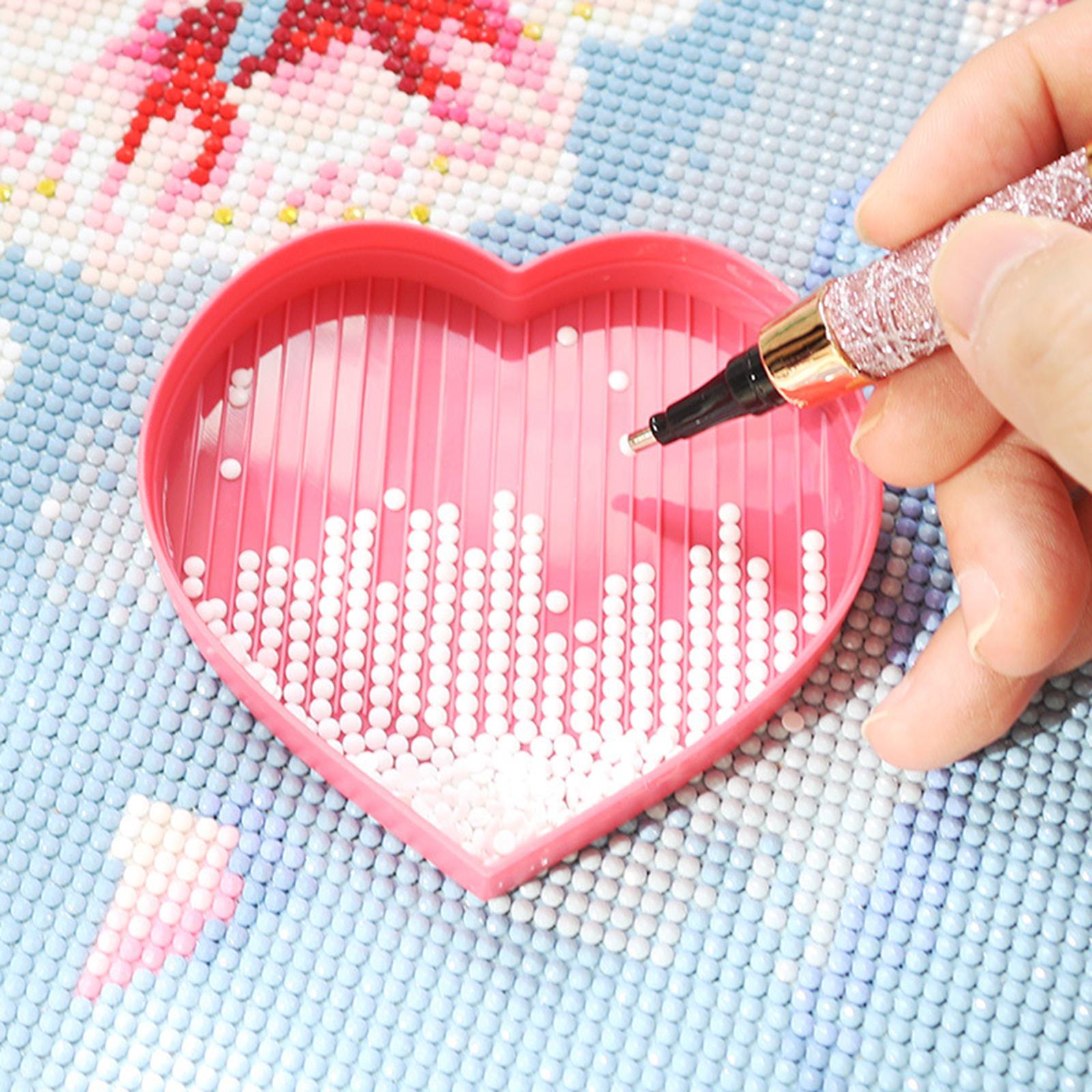 2x Diamond Painting Pen Point Drill Embroidery Cross Pink Colorful