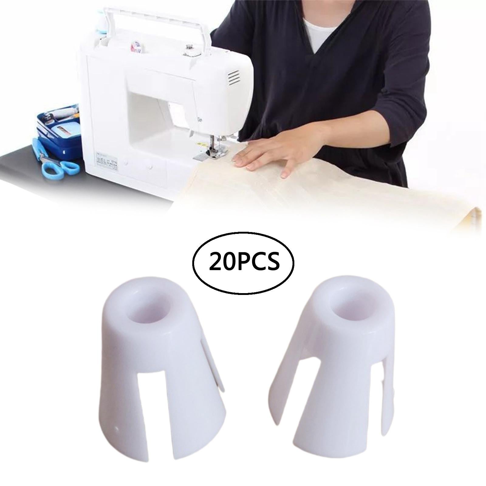 20 Pieces Coil Claw Thread Spool Cone Holder White Plastic Sewing Part