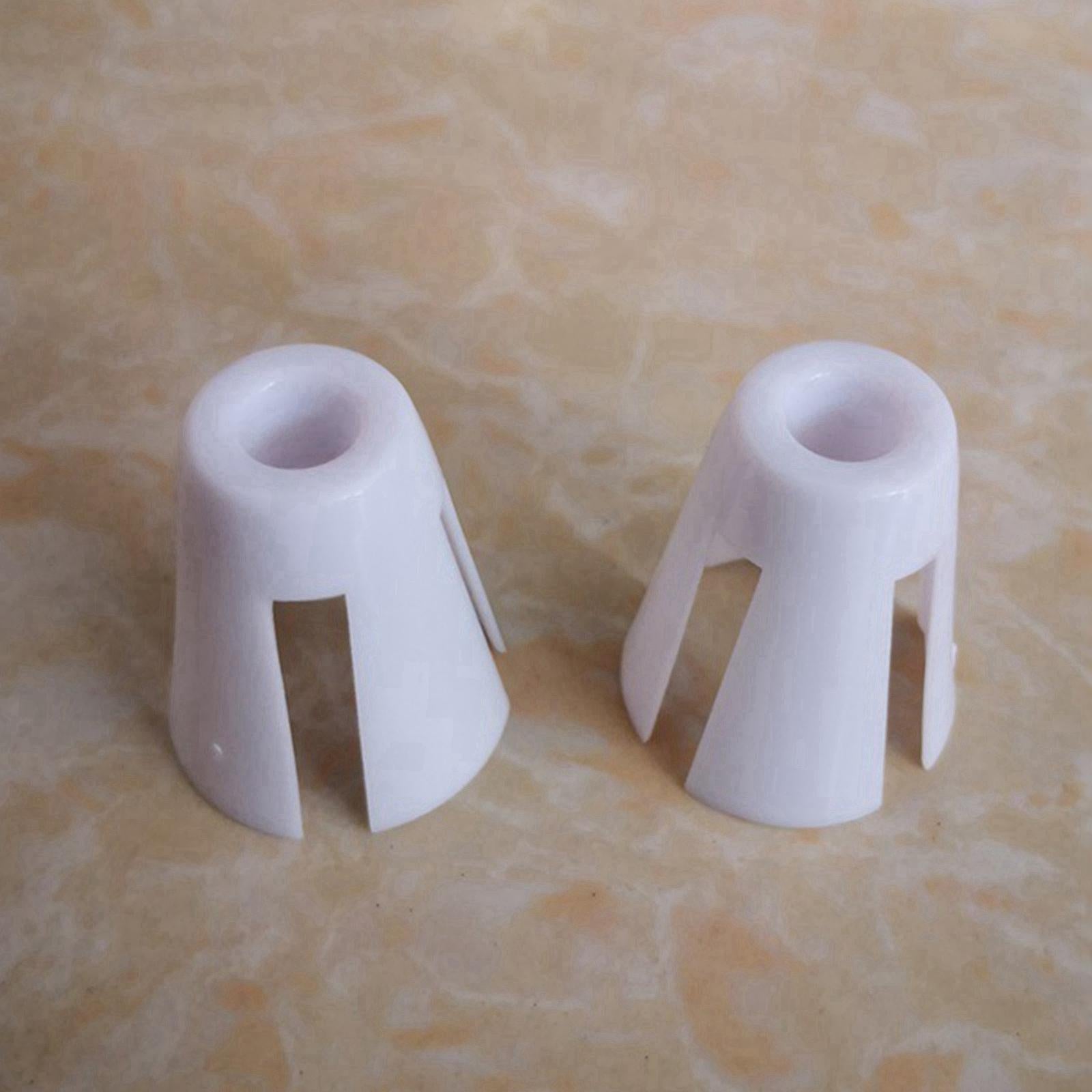 20 Pieces Coil Claw Thread Spool Cone Holder White Plastic Sewing Part