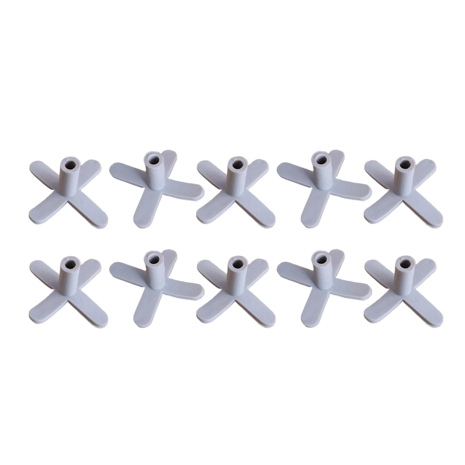 10 PCS Coil Cross Stand Thread Spool Cone Holder White Plastic Sewing Part