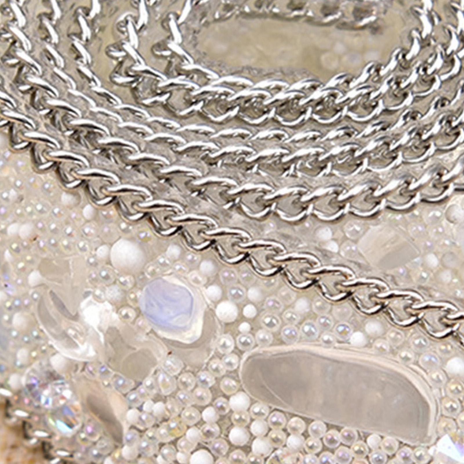 Gravel Shell Diamond Lace Ribbon Colorful Trim Sewing Embellish White