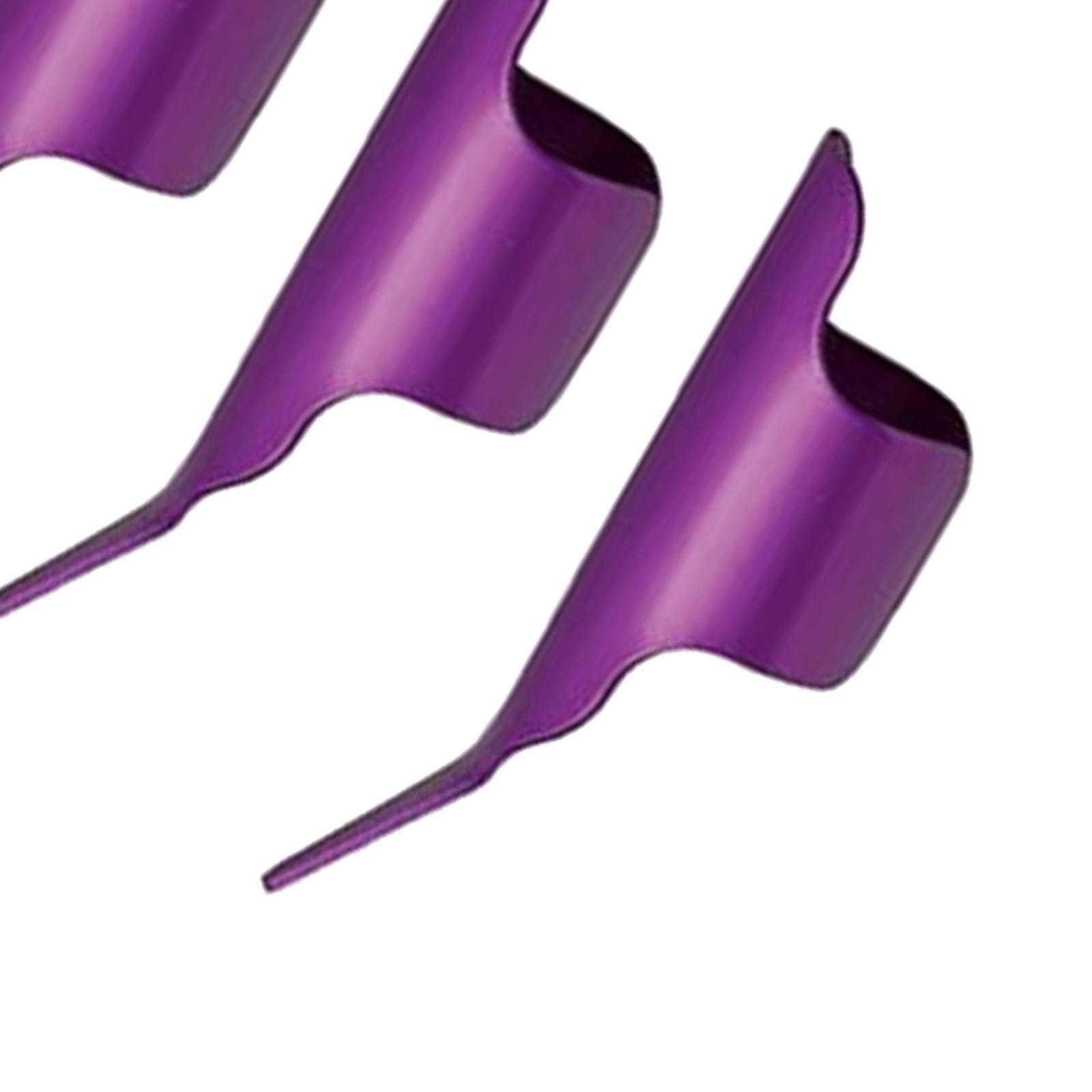 3Pcs Sewing Fingerthing Pusher fabric Ironing Finger Gloves Open Tool Purple