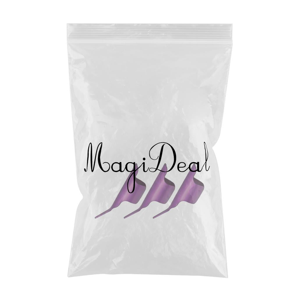 3Pcs Sewing Fingerthing Pusher fabric Ironing Finger Gloves Open Tool Purple