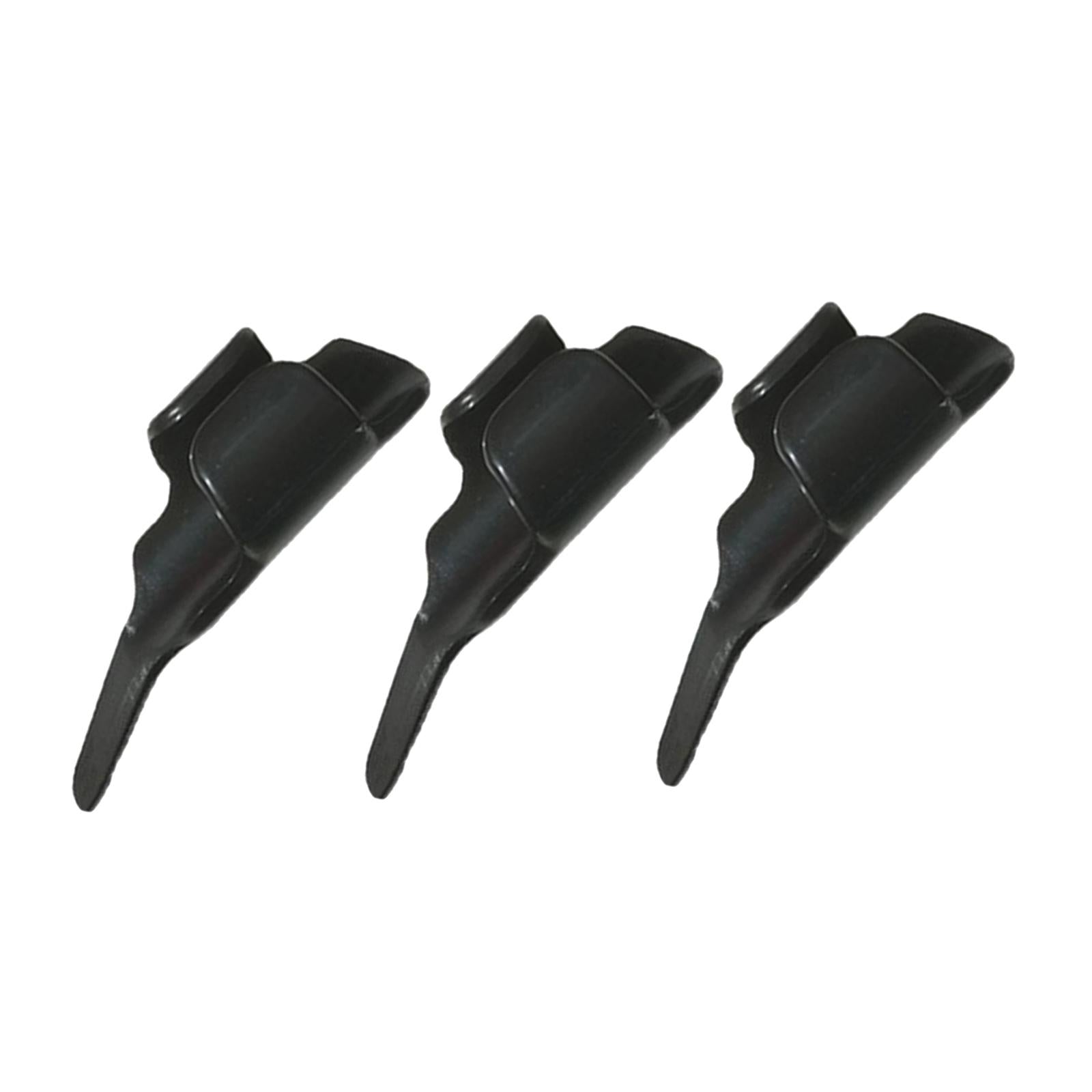 3Pcs Sewing Fingerthing Pusher fabric Ironing Finger Gloves Open Tool Black