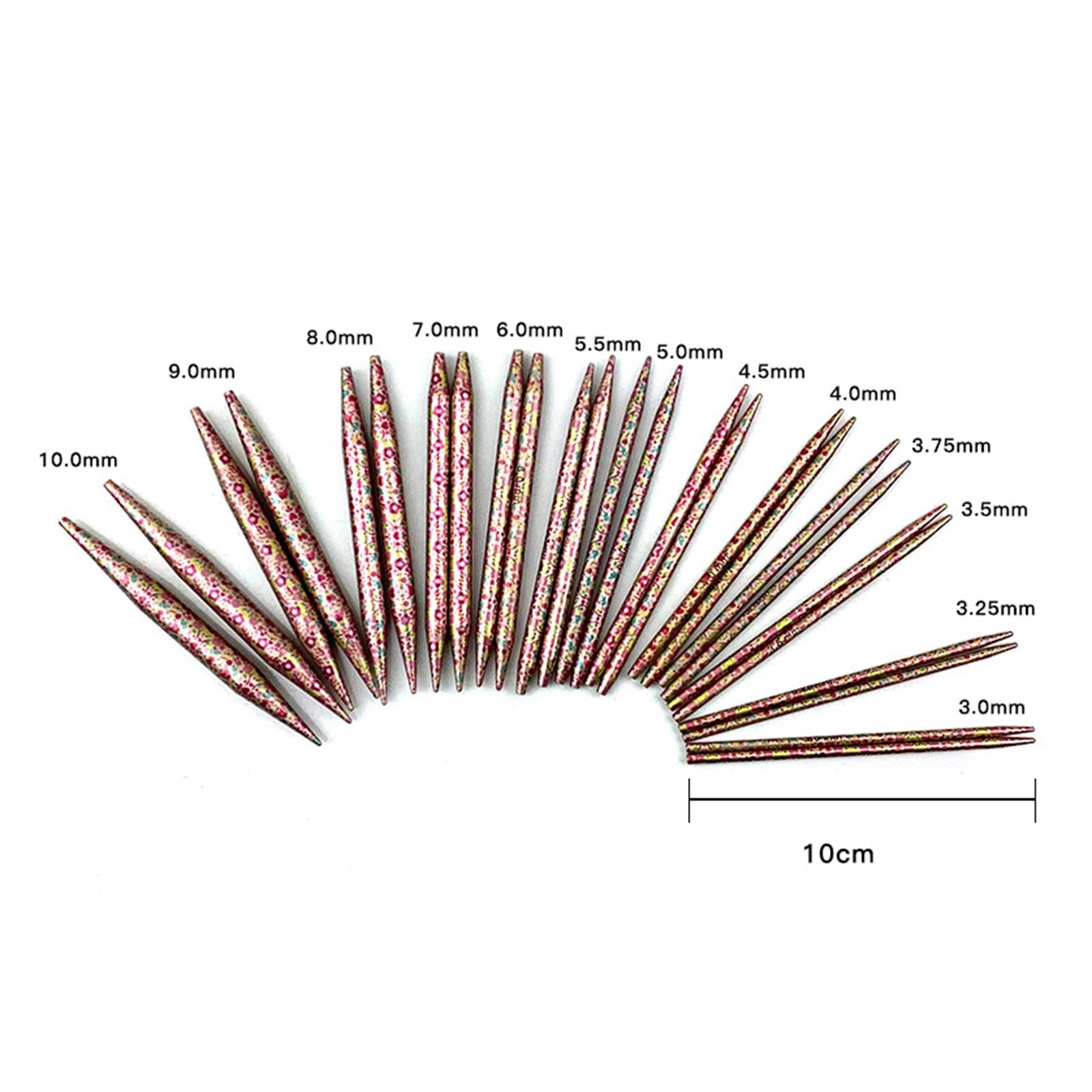 Crochet Hooks Disassemble Circular Needles 3.0mm-10mm Weaving Kit Ruler Hook