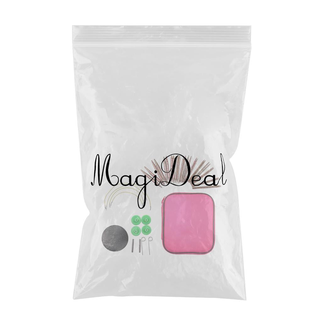 Crochet Hooks Disassemble Circular Needles 3.0mm-10mm Weaving Kit Ruler Hook