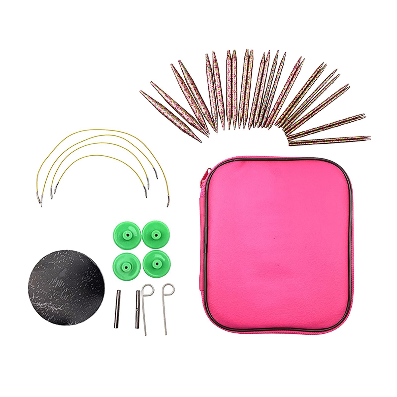 Crochet Hooks Disassemble Circular Needles 3.0mm-10mm Weaving Kit Ruler Hook