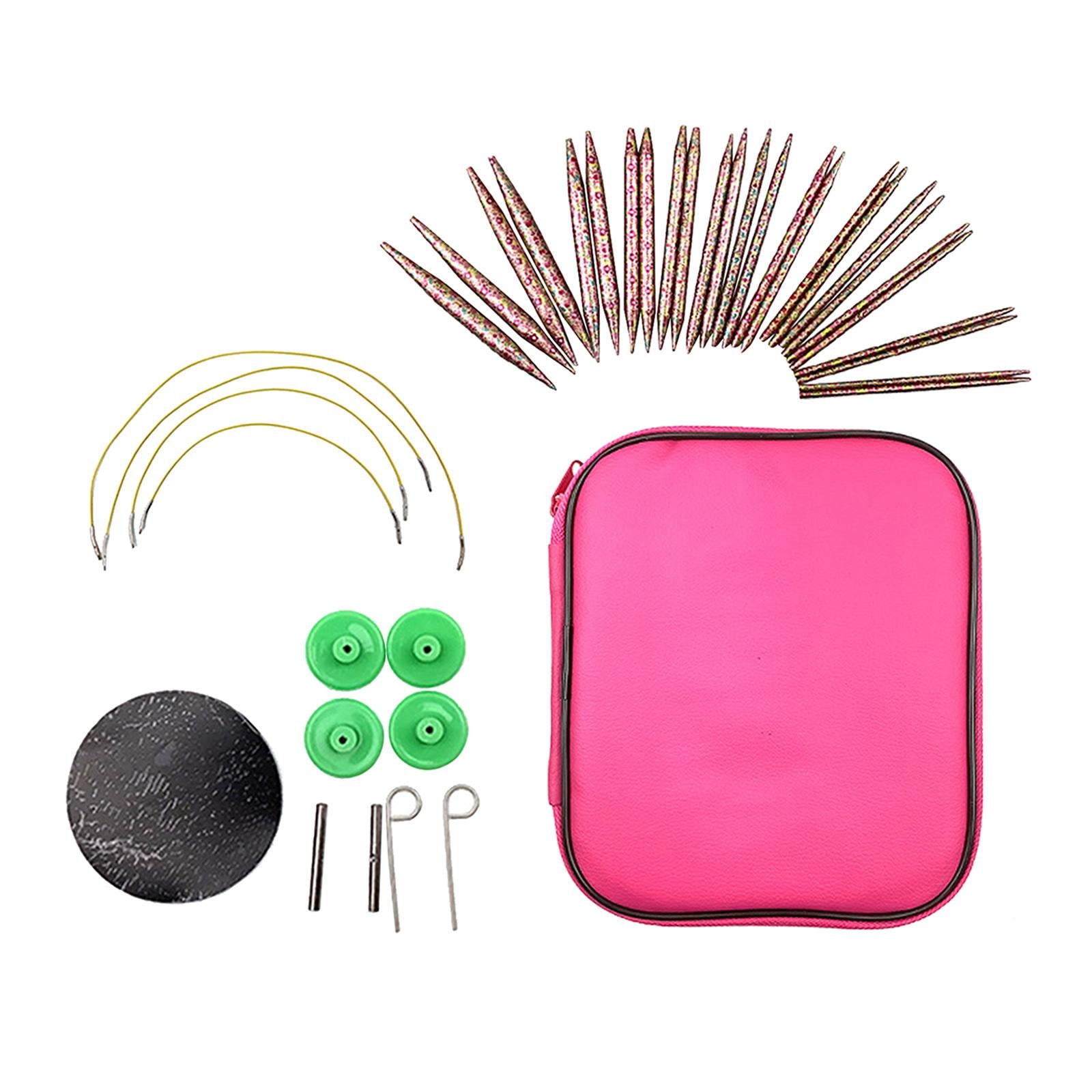 Crochet Hooks Disassemble Circular Needles 3.0mm-10mm Weaving Kit Ruler Hook