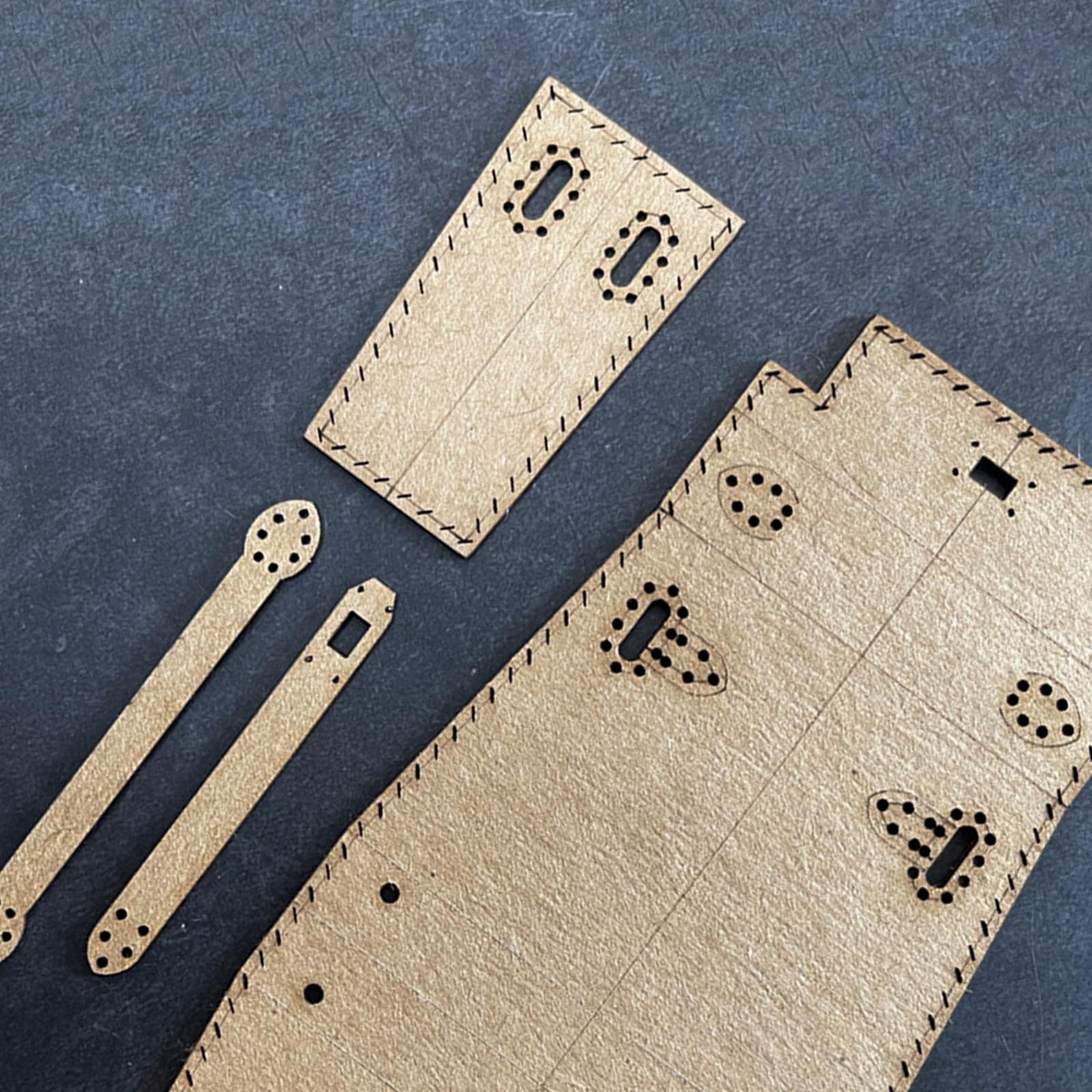 Super Mini Kelly Bag Template Leather Pattern for Making Making Supplies DIY