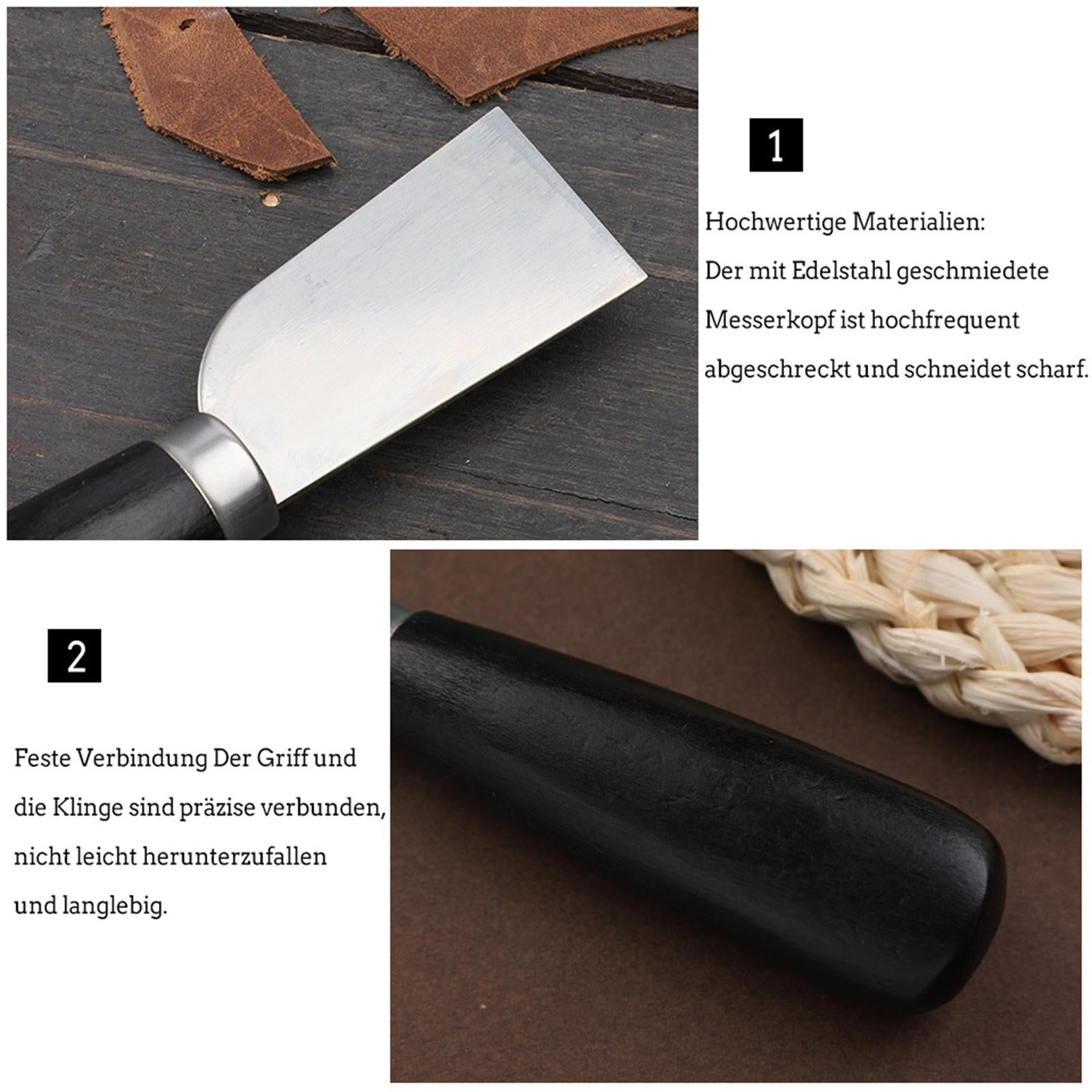Leather Skiver Set DIY Tool Craft Skiving Sharp Knife Leathercraft Accessory