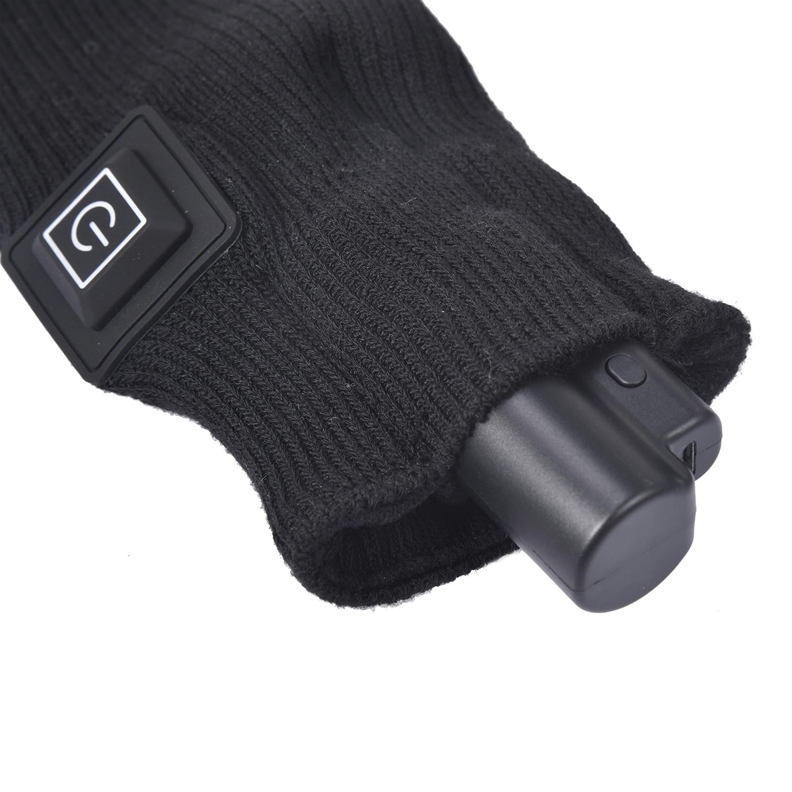 Electric Heated Socks Rechargeable Battery Women Men Feet Winter Warm Skiing Black NonAdjustable