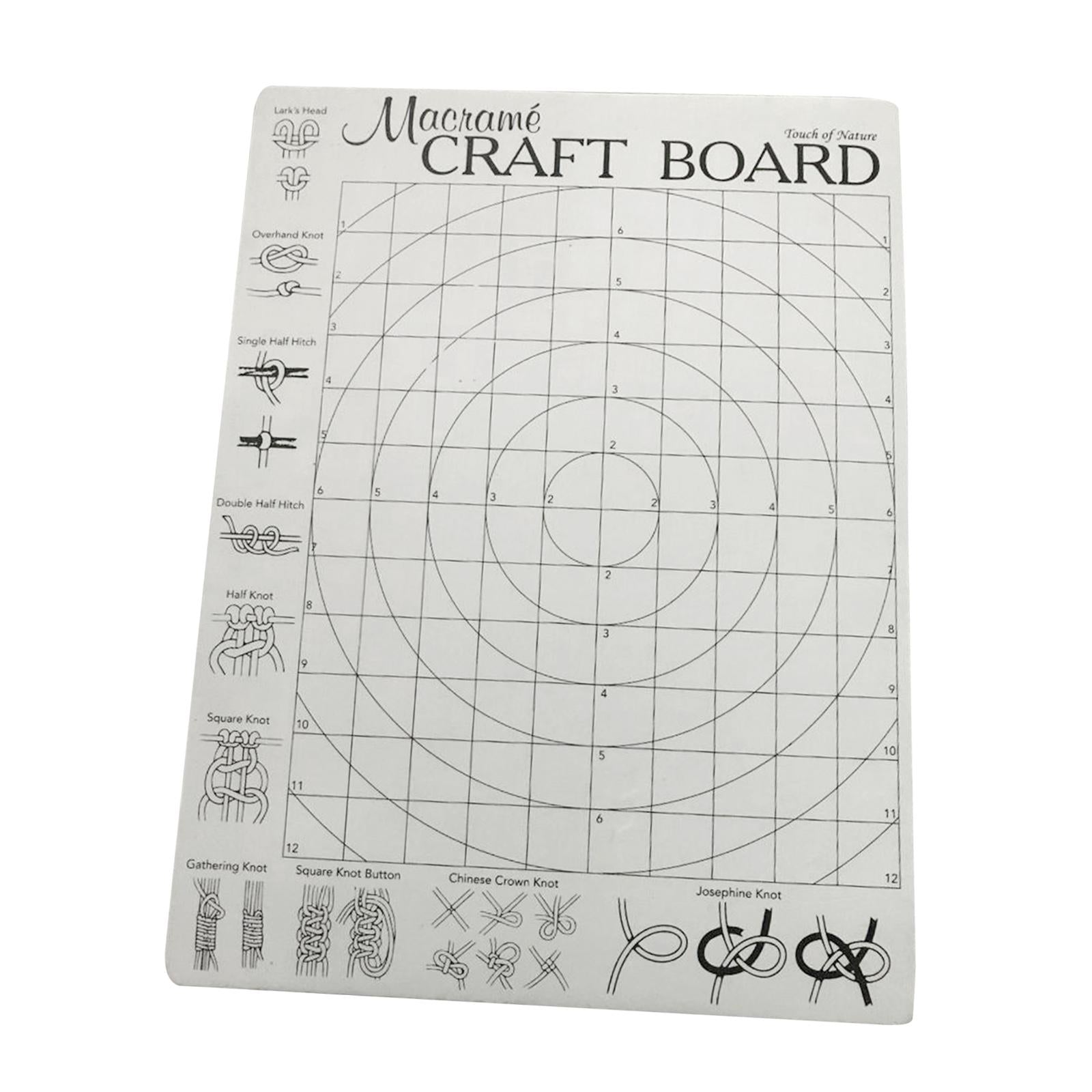 Foam Macrame Board with Grids 30x40cm for Bracelet Craft Macrame Securing