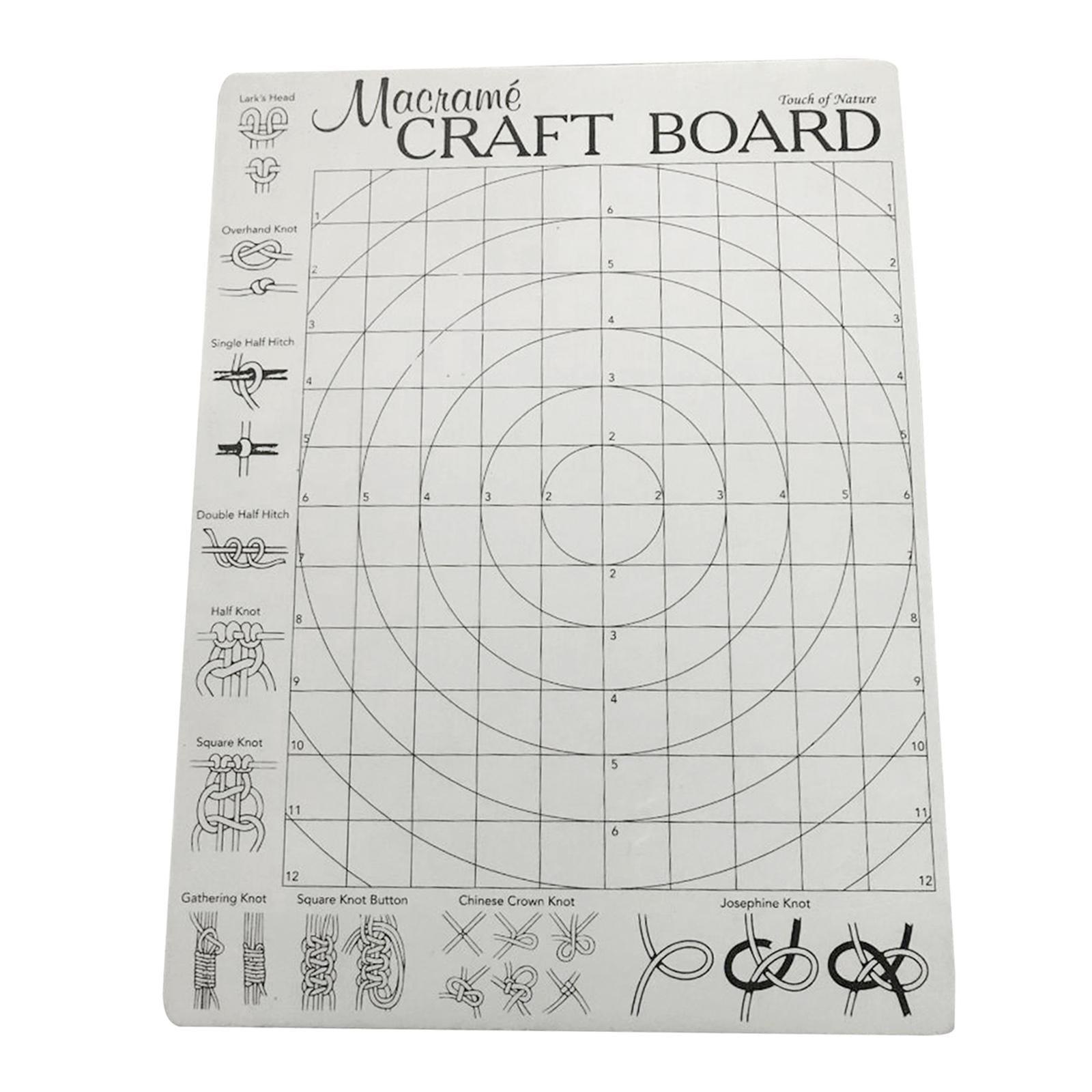 Foam Macrame Board with Grids 30x40cm for Bracelet Craft Macrame Securing