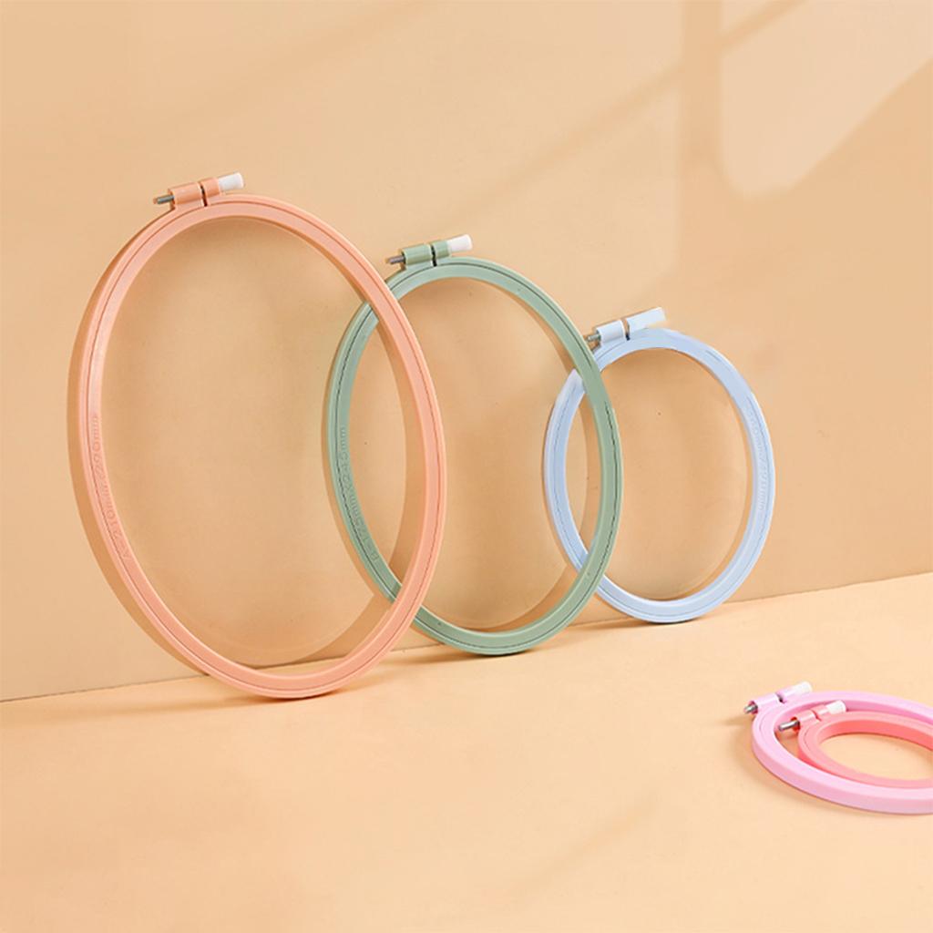 5pcs Plastic Cross Stitch Machine Embroidery Hoop Ring Sewing DIY Tool